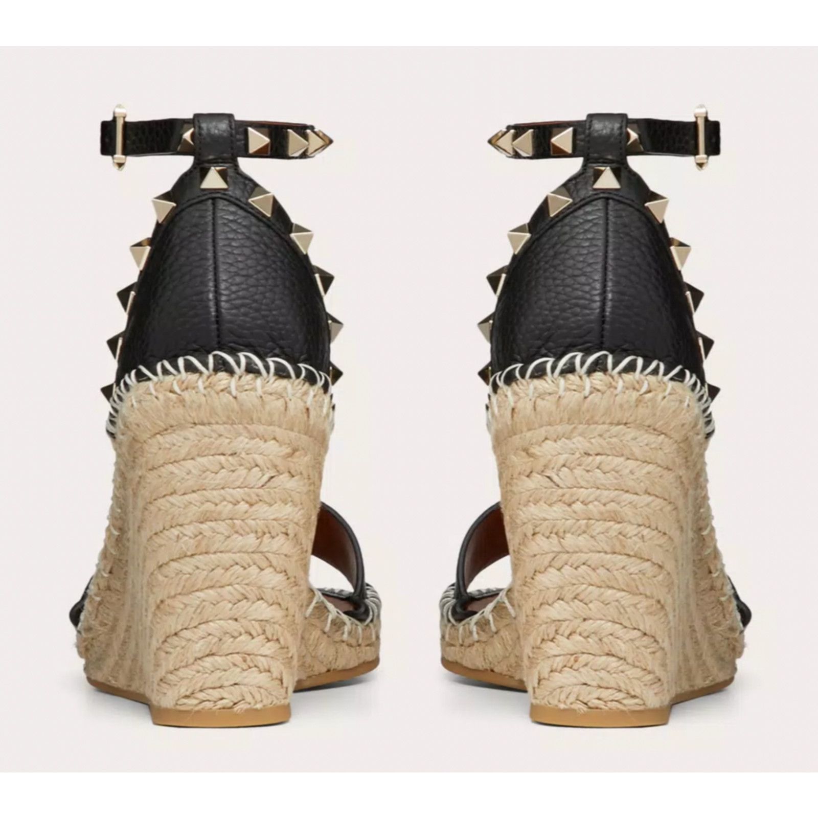 Valentino Rockstud Ankle Strap Platform Wedge Sandal Heel 41 Size US 11 / IT 41 - 10 Thumbnail