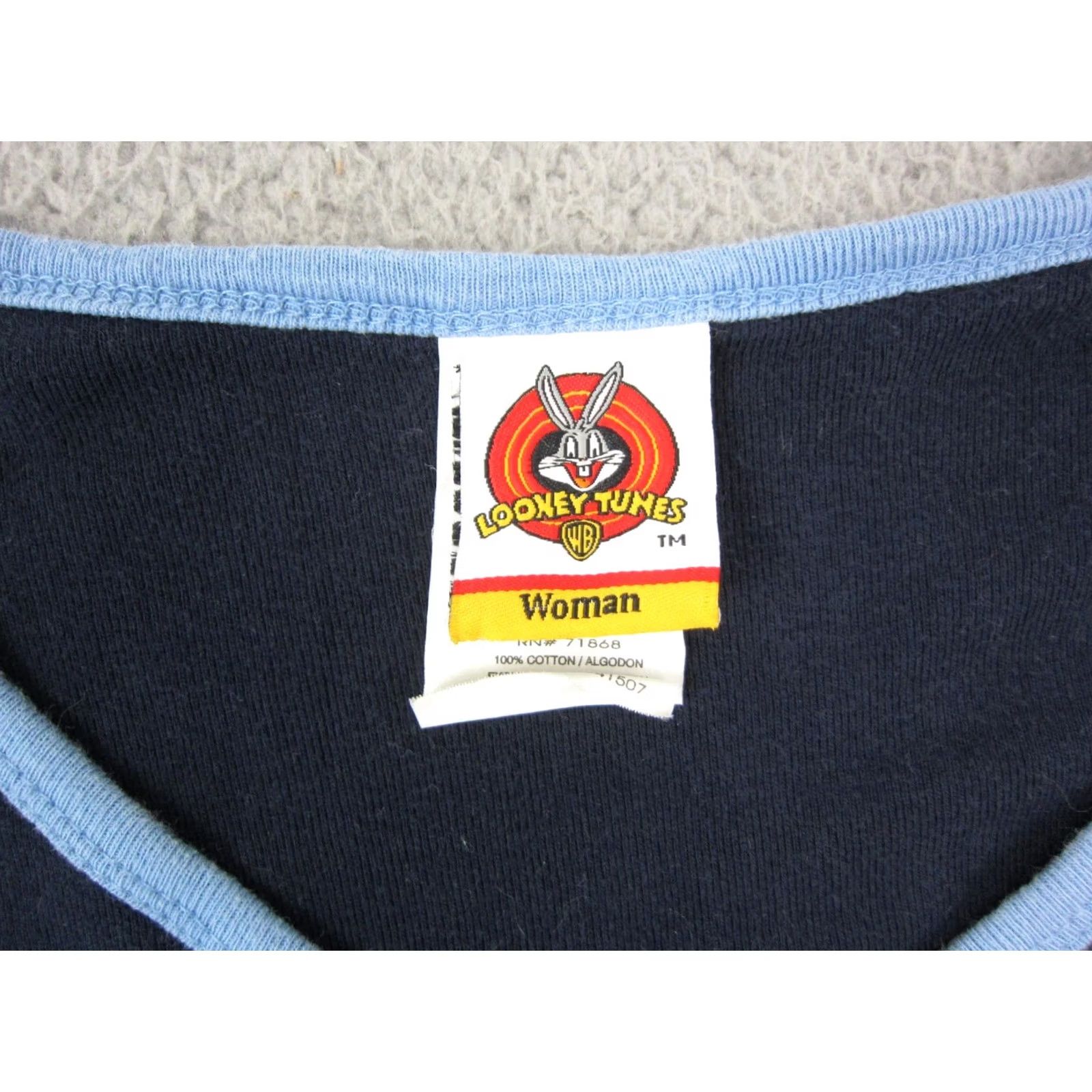 Vintage VINTAGE Looney Tunes Shirt Womens 14/16W Blue Taz I’m Naughty But Nice Y2K Shirt Womens TS 90s City Classic Mens Girls Size XXL / US 16-18 / IT 52-54 - 3 Thumbnail
