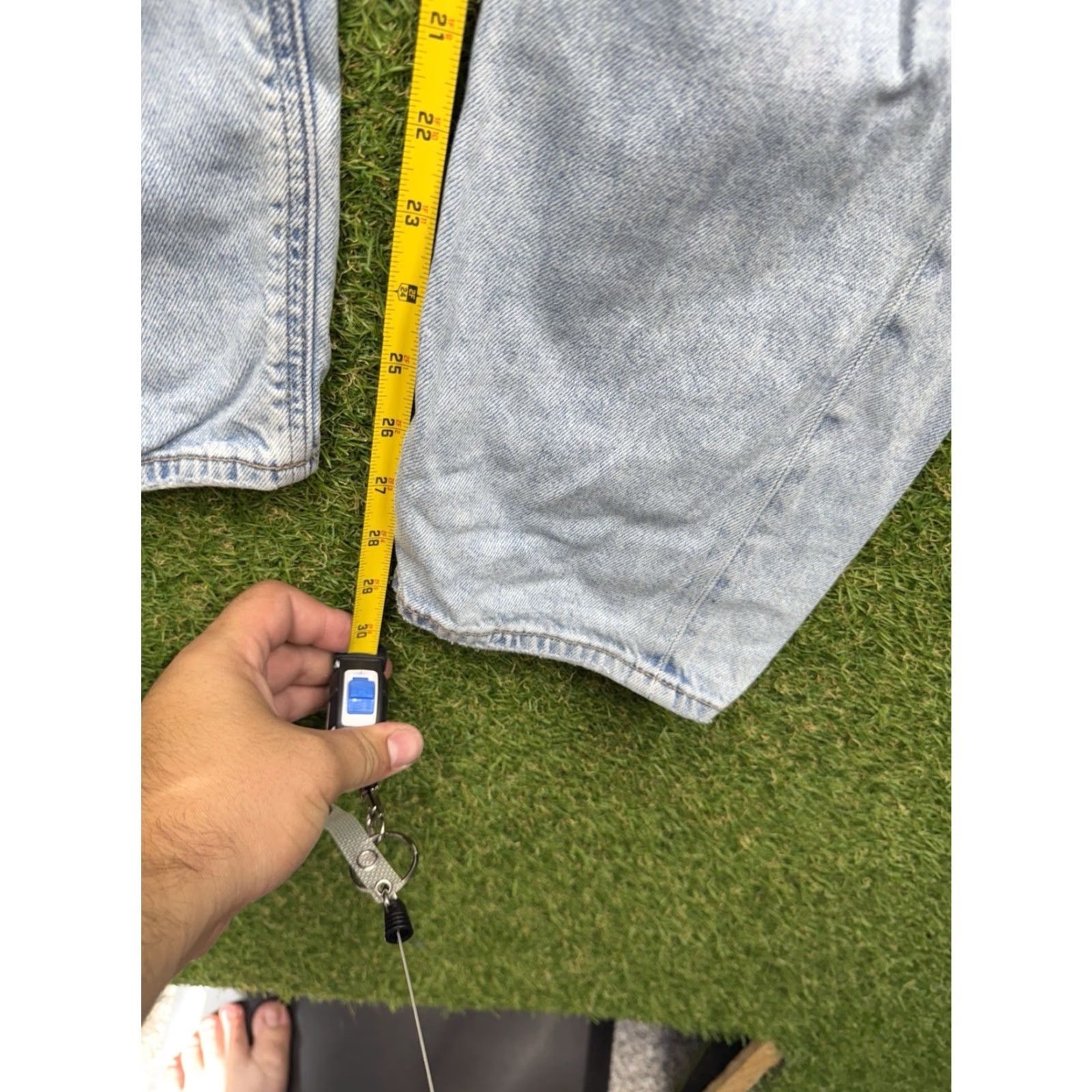 Vintage American Eagle Jeans Womens 2 Regular 26x30 Distressed Highest Rise Baggy Casual Vintage No Size 26" / US 2 / IT 38 - 6 Thumbnail