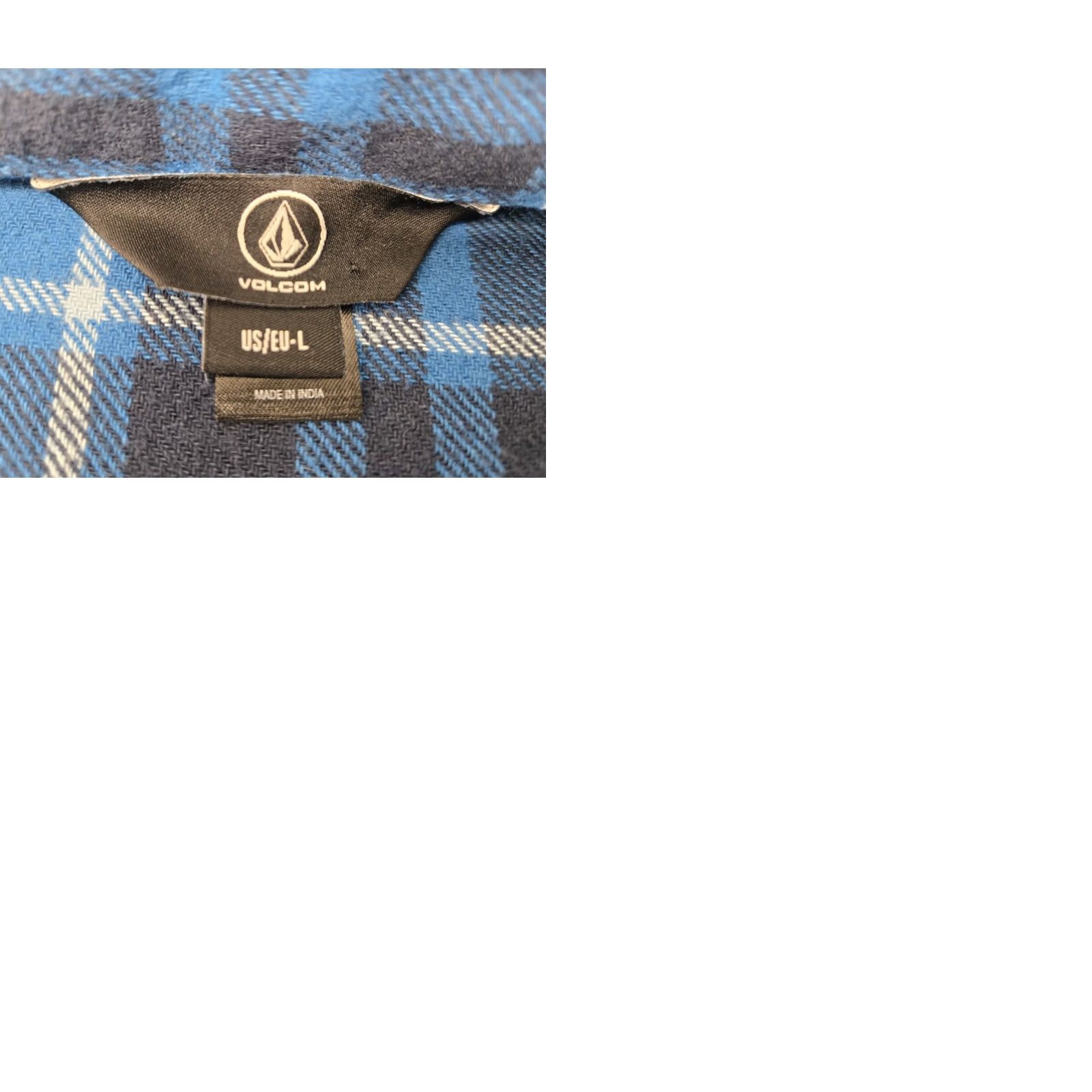 Volcom Volcom Shirt Plaid Blue Long Sleeve Button Closure Chest Pockets Mens L Regular Size Large Cotton Blend Vintage No Size US L / EU 52-54 / 3 - 9 Thumbnail
