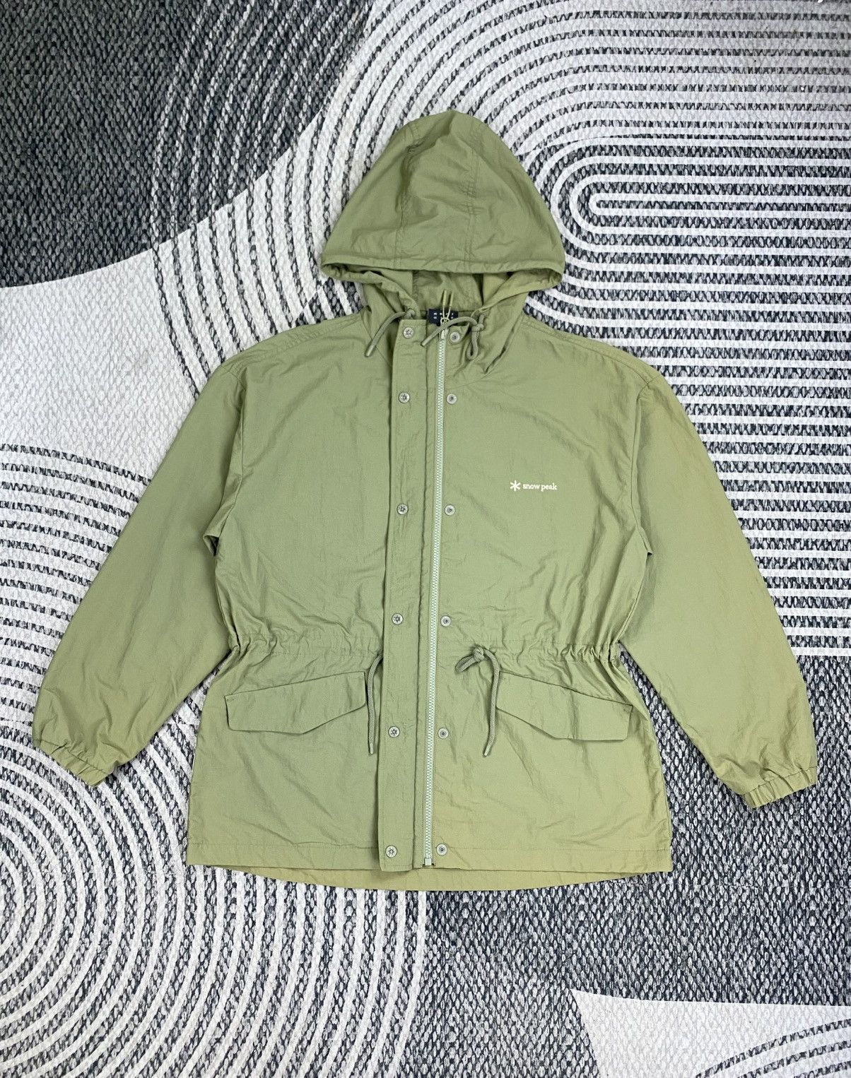 Snow Peak Vintage Snow Peak Light Green In Parka Style Hooded Jacket Size M / US 6-8 / IT 42-44 - 5 Thumbnail