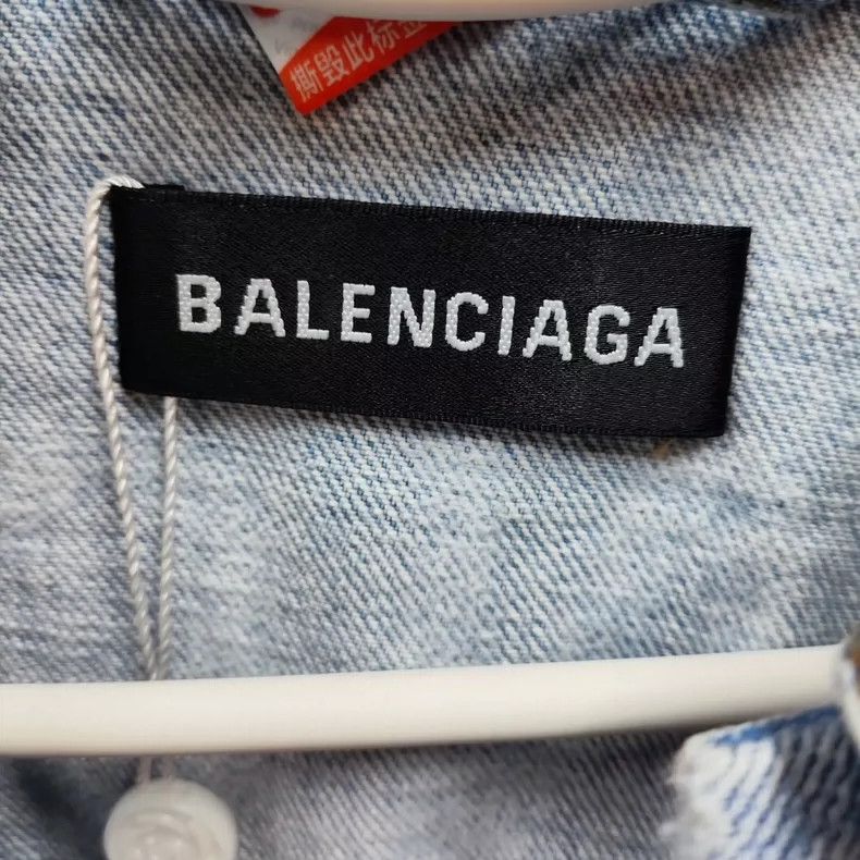 Balenciaga Balenciaga Denim Jacket Size 46 Blue Size US S / EU 44-46 / 1 - 4 Thumbnail