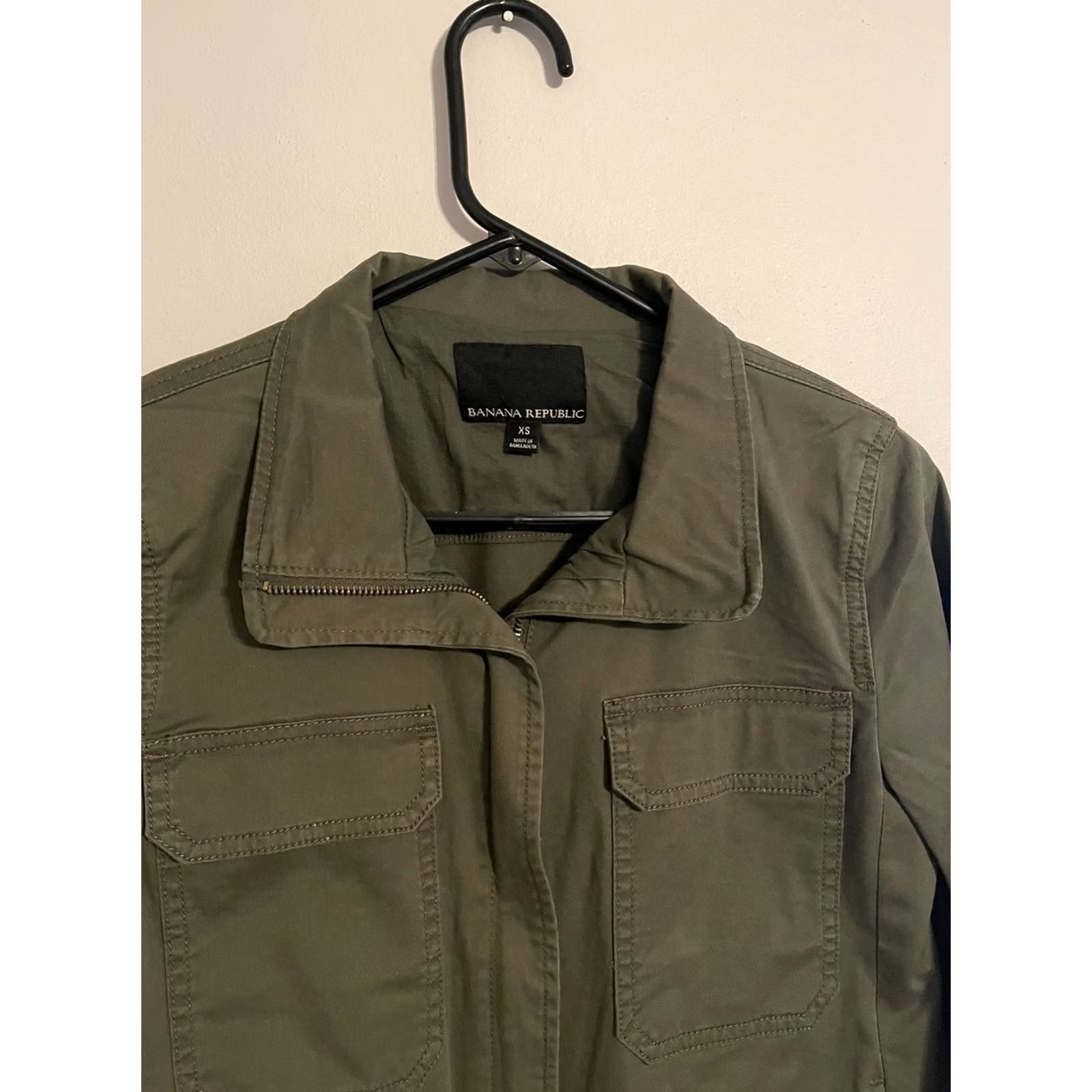 Banana Republic Banana Republic Jacket Adult XSmall Olive Green Standard Collar Flight 494446 Unisex Size US XS / EU 42 / 0 - 2 Thumbnail