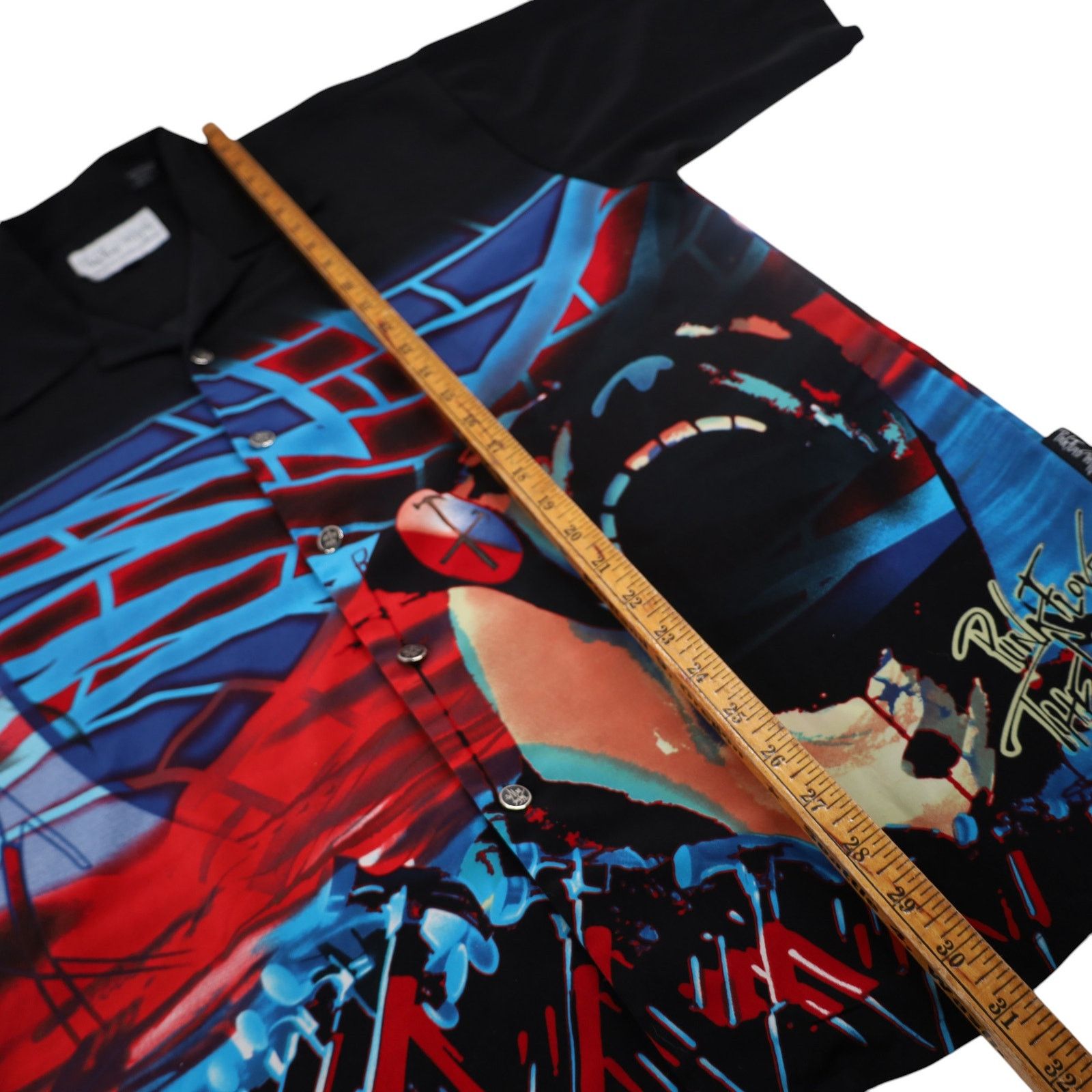 Dragonfly × Pink Floyd × Vintage VTG Y2k Dragonfly Pink Floyd The Wall Button Up Tour Shirt Size US L / EU 52-54 / 3 - 10 Thumbnail