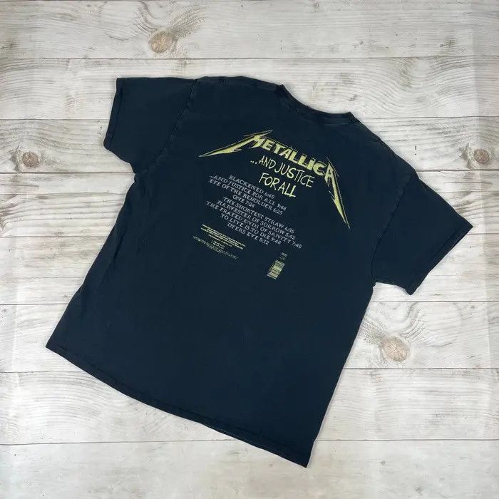 Metallica Vintage Metallica And Justice For All T-Shirt Rock Band Size US XL / EU 56 / 4 - 2 Thumbnail