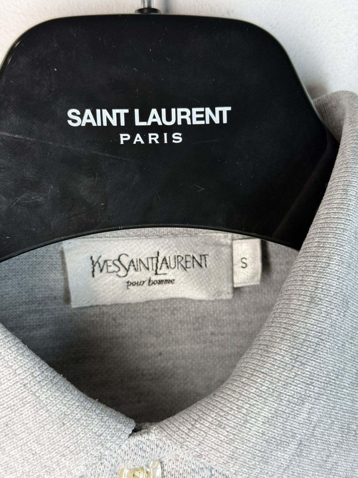 Yves Saint Laurent Grey YSL Polo Shirt Summer YSL T-shirt YSL Shirt Size US S / EU 44-46 / 1 - 4 Thumbnail