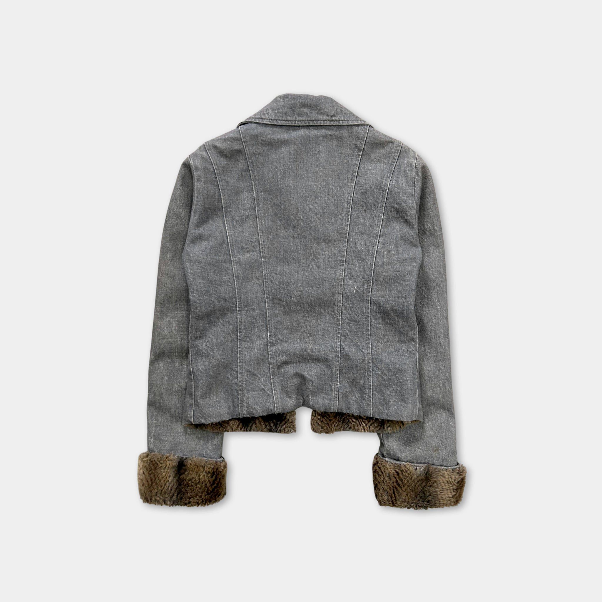 Gianfranco Ferre Gianfranco Ferré 2000s Fur Grey Denim Jacket Size US S / EU 44-46 / 1 - 5 Thumbnail