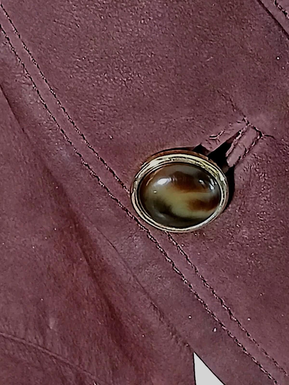 Gallotti Gallotti leather/curly lamb fur collar coat Size 22/XXL NWT Size US XXL / EU 58 / 5 - 3 Thumbnail