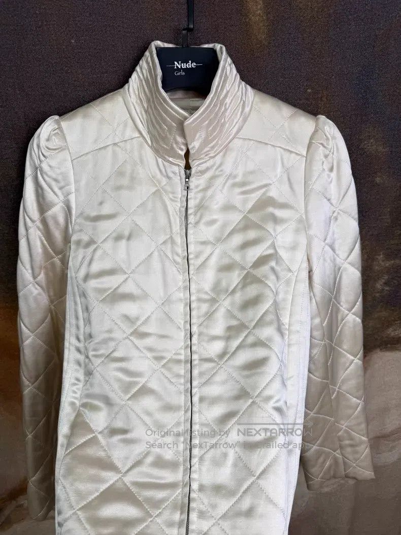 Dries Van Noten DRIES VAN NOTEN Champagne Cotton Coat Size US S / EU 44-46 / 1 - 4 Thumbnail
