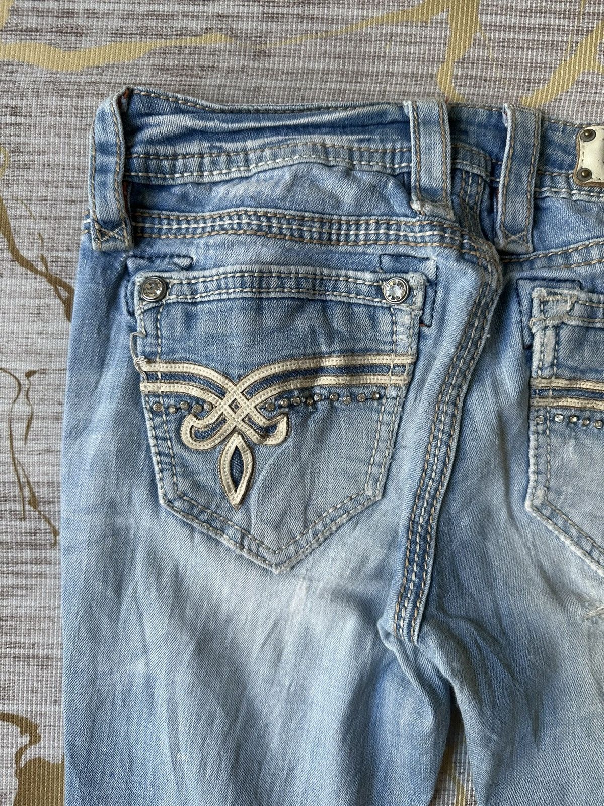 Rock Revival FLARE Rock Revival Distressed Jeans Size 28" / US 6 / IT 42 - 17 Thumbnail