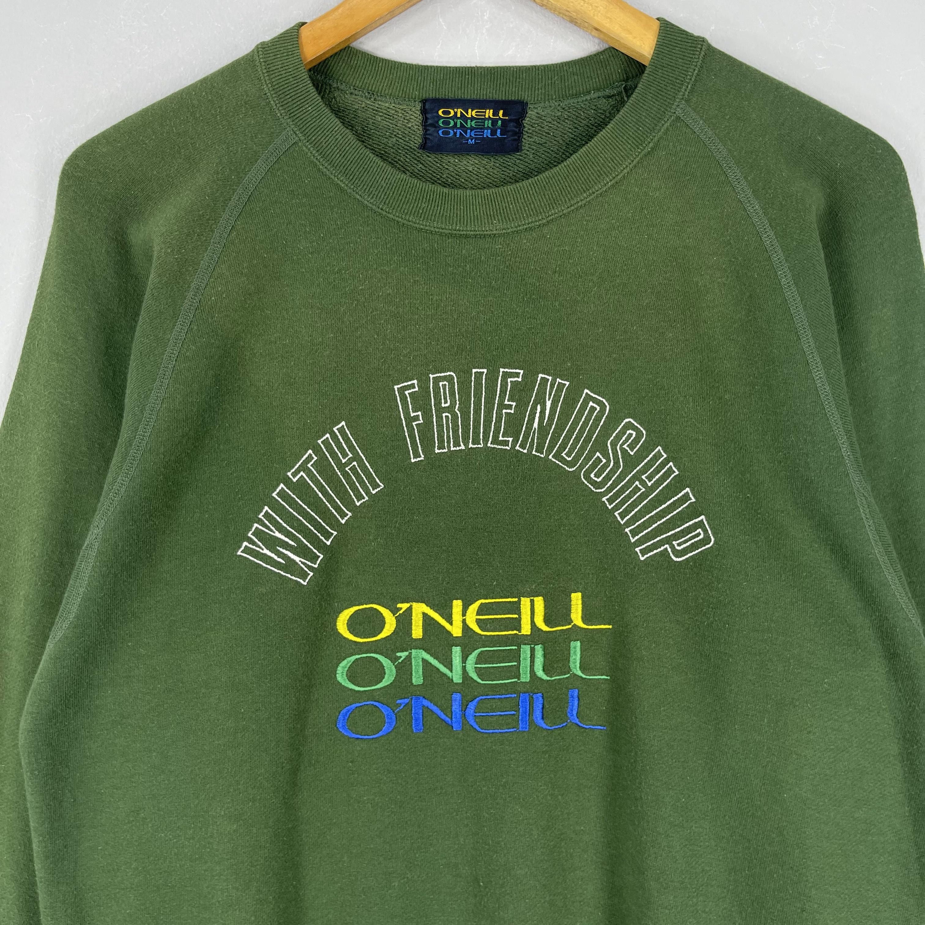 O'Neill Vintage 90s ONEILL Spellout Embroidery Sun Faded Sweatshirt Size US M / EU 48-50 / 2 - 2 Thumbnail