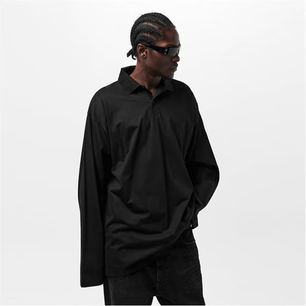 Balenciaga Long Sleeve Polo Shirt Size US L / EU 52-54 / 3 - 3 Thumbnail