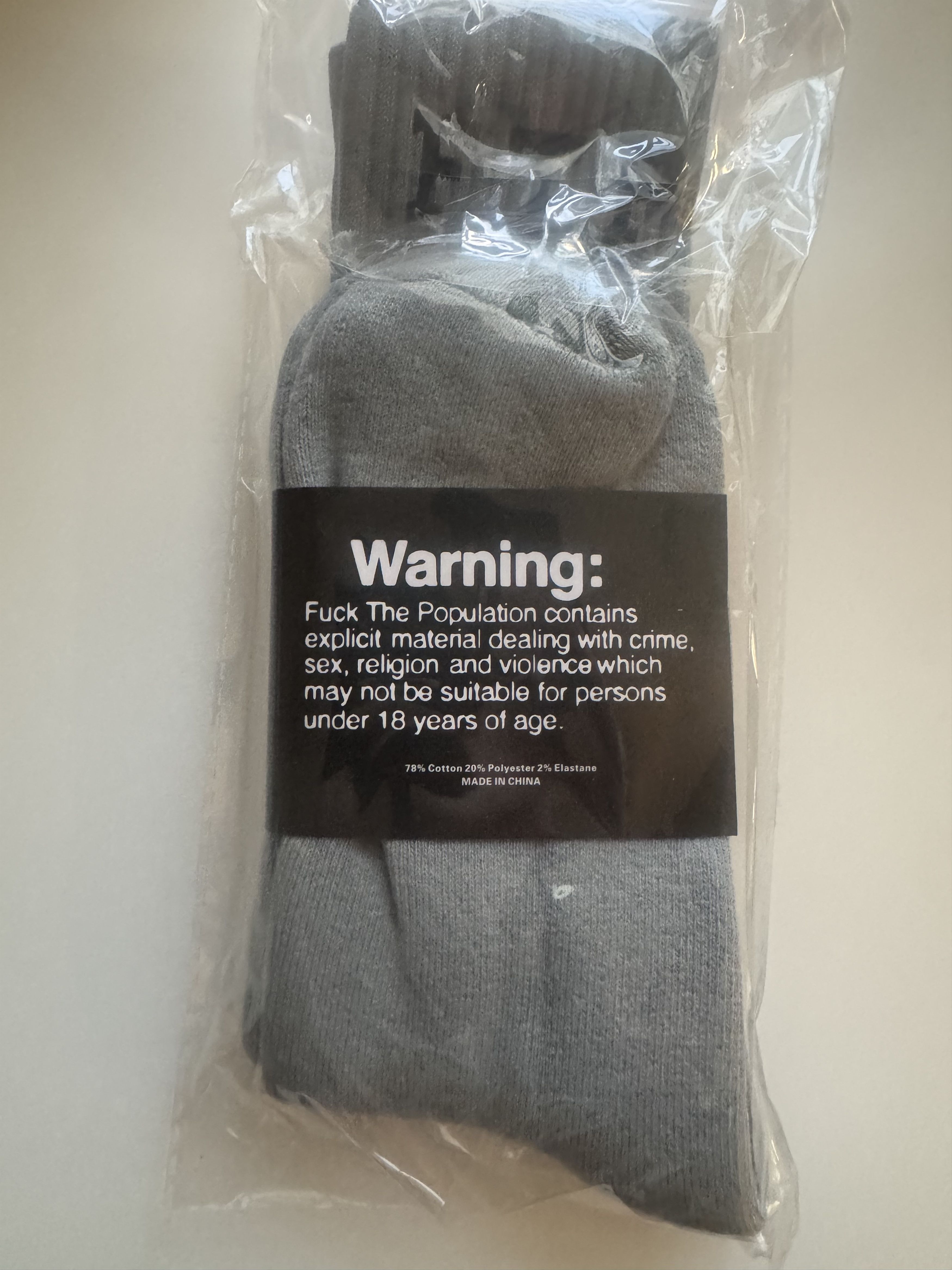 Fuck The Population FTP POLO BEAR SKI MASK SOCKS - GRAY (OS) Size ONE SIZE - 4 Thumbnail