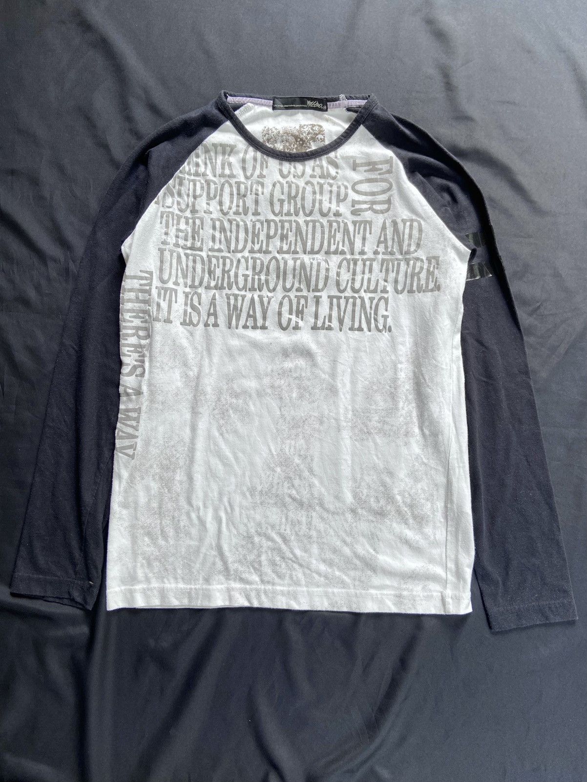 Japanese Brand THERES A WAY MOSSINO POEM RAGLAN TER Size US S / EU 44-46 / 1 - 1 Thumbnail