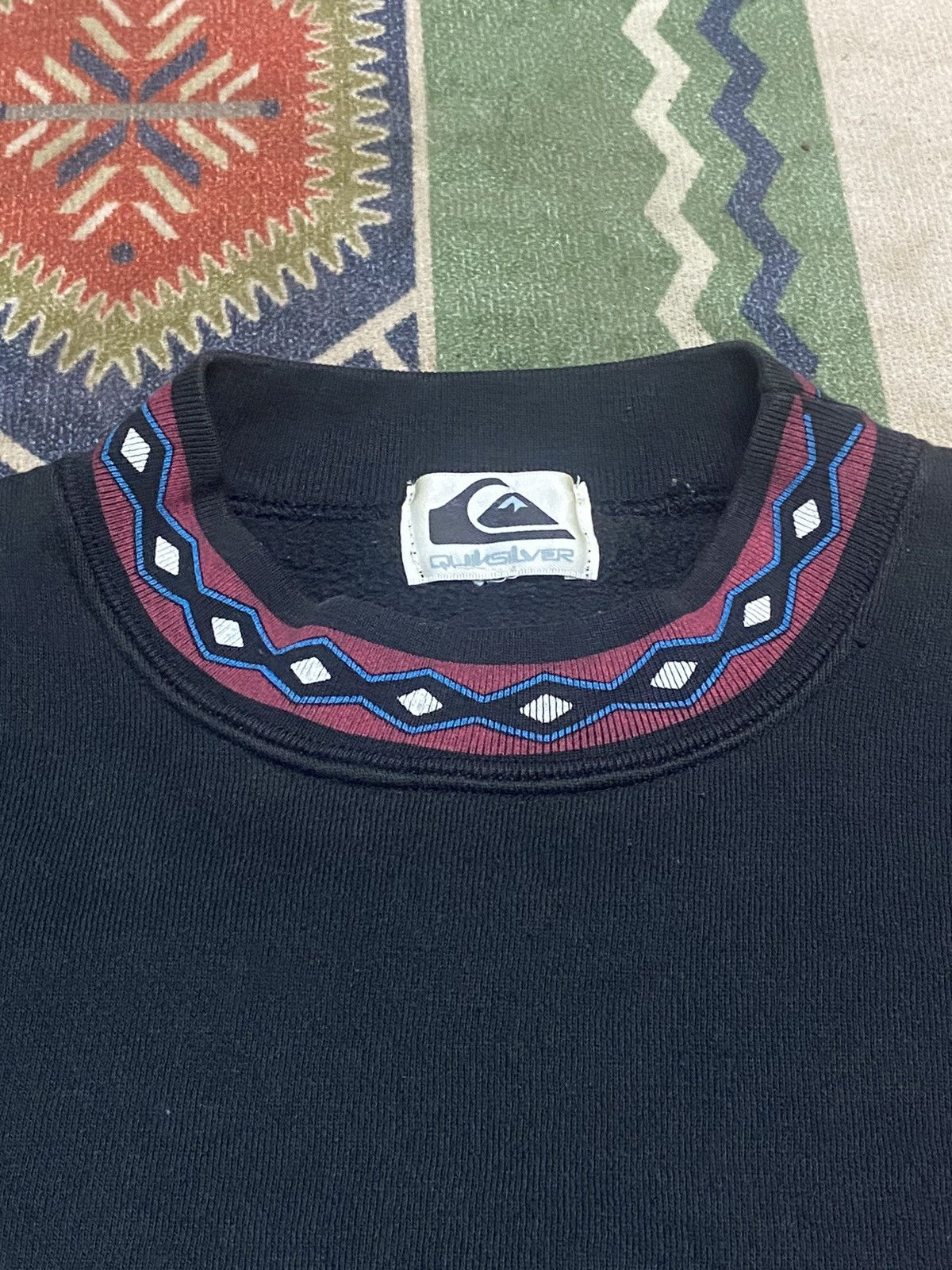 Quiksilver 💥VINTAGE 90s QUIKSILVER NAVAJO ART CREWNECK SWEATSHIRT Size US M / EU 48-50 / 2 - 8 Thumbnail