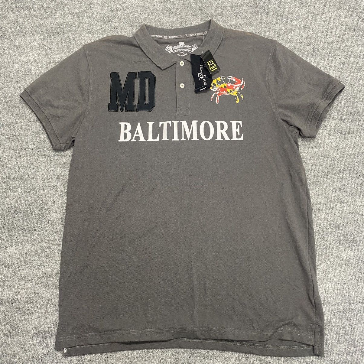 Robin Ruth Robin Ruth Grey Polo Shirt Baltimore MD Size XX-Large Size US XXL / EU 58 / 5 - 2 Thumbnail
