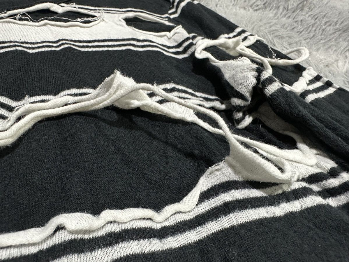 If Six Was Nine 🔥Sick Y2K L7 Real Hip Mummy Layered Striped Henley Ls Shirt Size US S / EU 44-46 / 1 - 5 Thumbnail