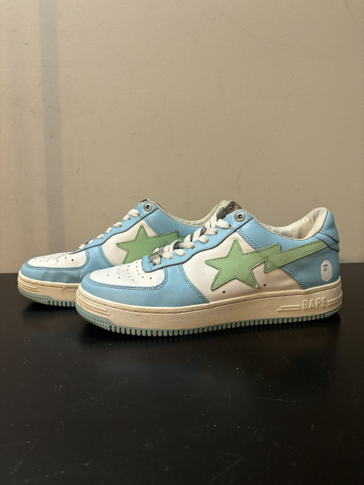 Bape A Bathing Ape Bape Sta Pastel Blue Green Sax Size US 8.5 / EU 41-42 - 1 Thumbnail