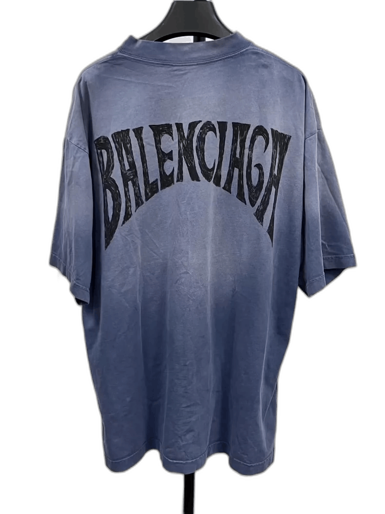 Balenciaga Balenciaga Letter Logo Embroidered Short Sleeve T-shirt-yf Size US L / EU 52-54 / 3 - 1 Thumbnail
