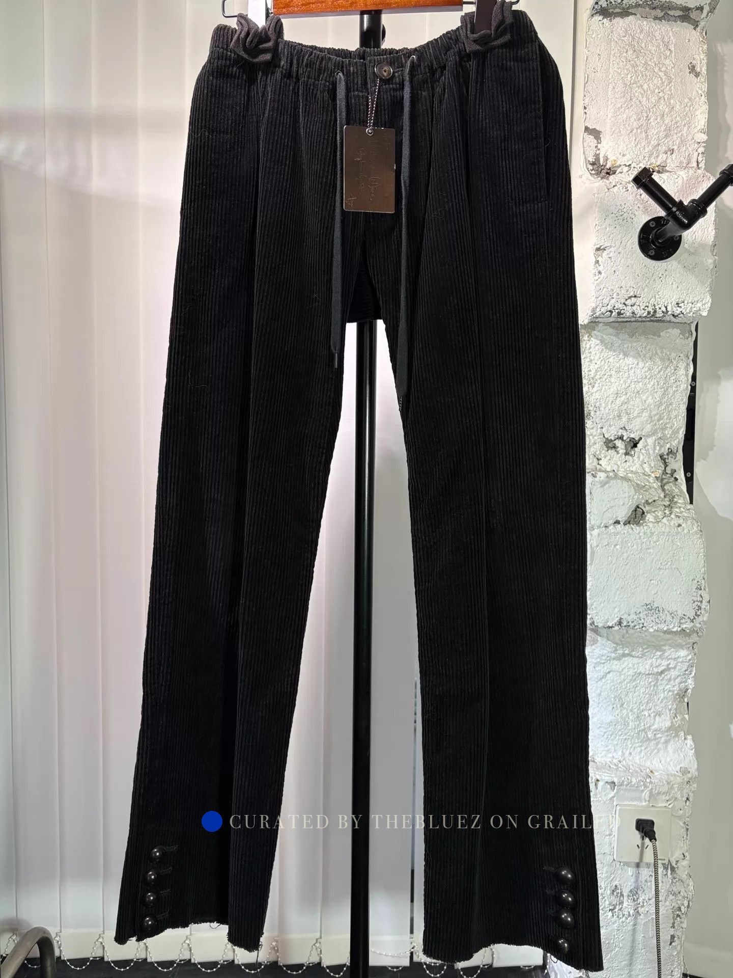 Number (N)ine Black Corduroy Chino Pants in Size 34 Size US 34 / EU 50 - 1 Thumbnail