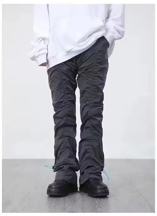 Japanese Brand × Vintage Pleated Stacked Sweatpants Size US 28 / EU 44 - 2 Thumbnail