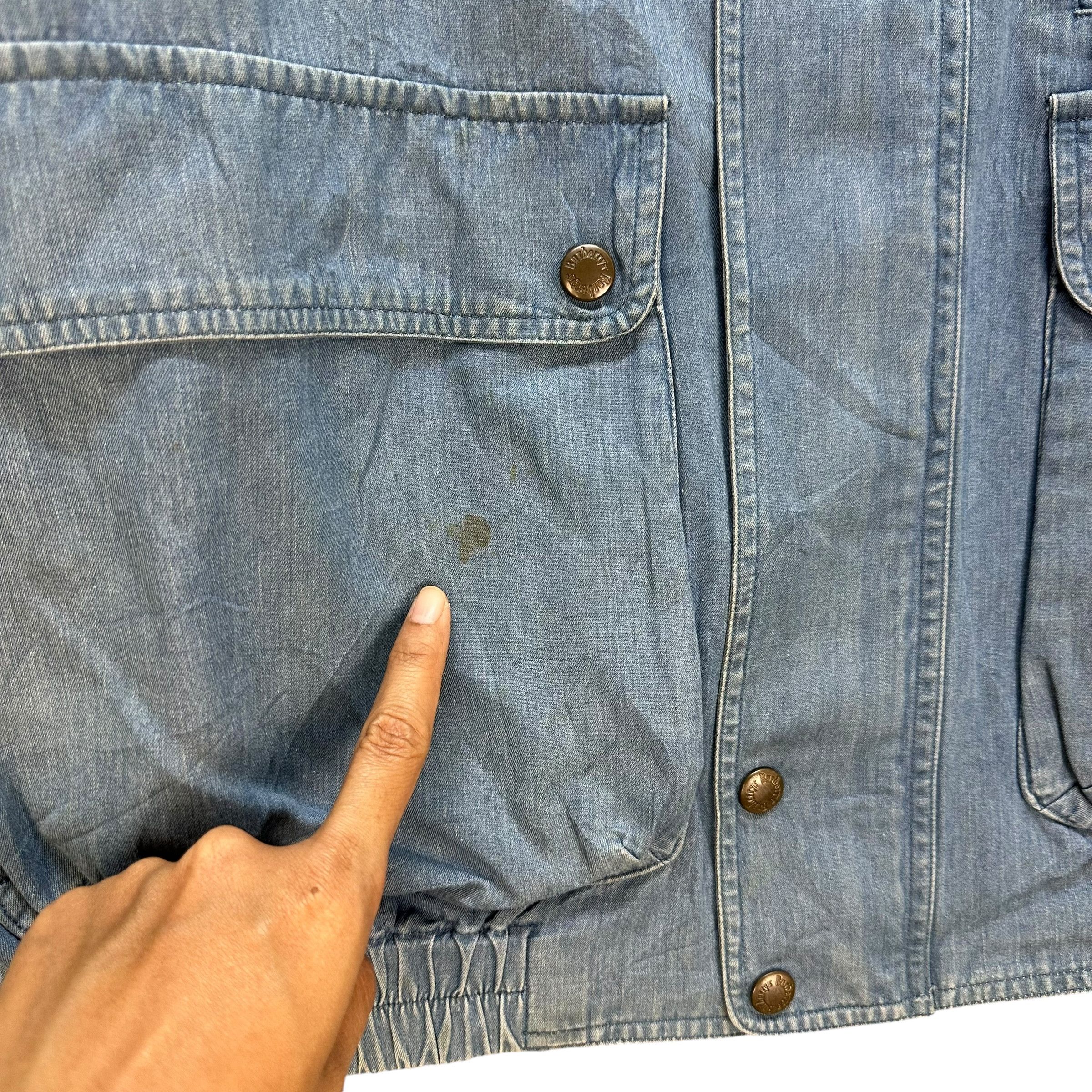 Burberry Vintage 90's BURBERRYS Jeans Jacket #1495-A62 Size US L / EU 52-54 / 3 - 4 Thumbnail