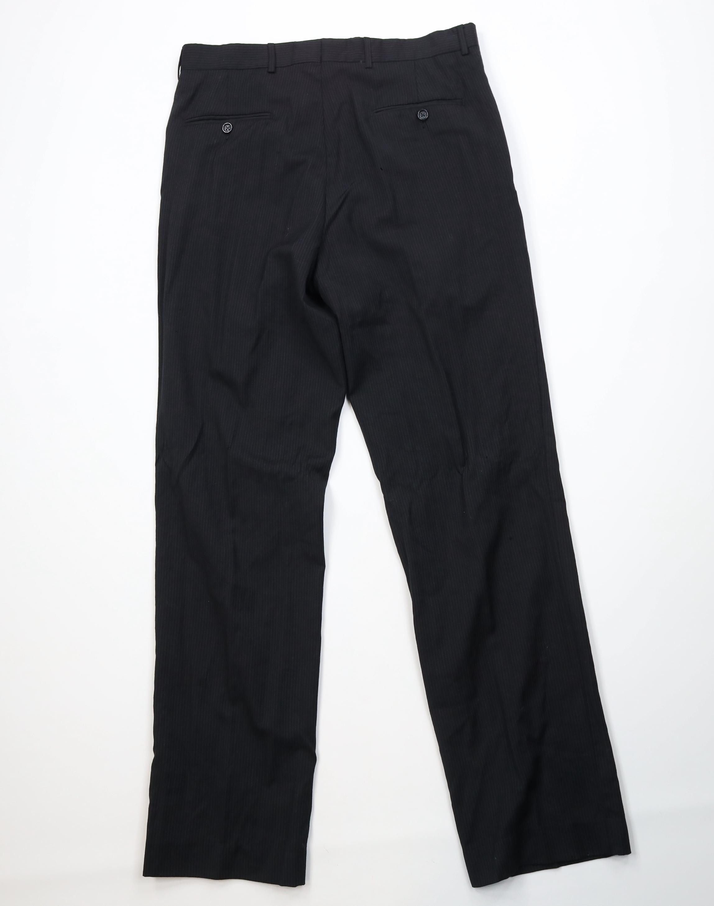 Vintage Vintage 90s Streetwear Pinstriped Wide Leg Chino Pants Size US 34 / EU 50 - 12 Thumbnail
