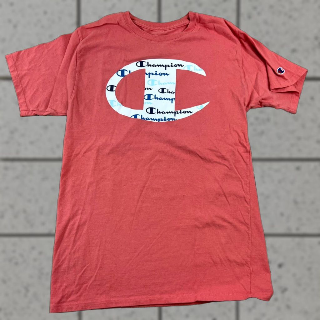 Champion VINTAGE Champion T-Shirt Men Short Sleeve Graphic Print Logo 2 Pack Small Gray S Size US S / EU 44-46 / 1 - 1 Thumbnail