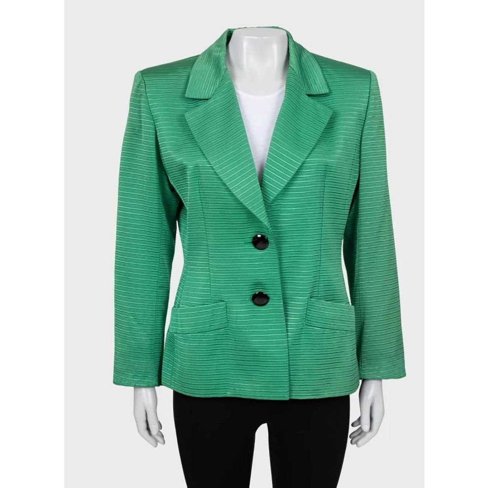 Saint Laurent Chic Green Tailored Jacket - Size XL