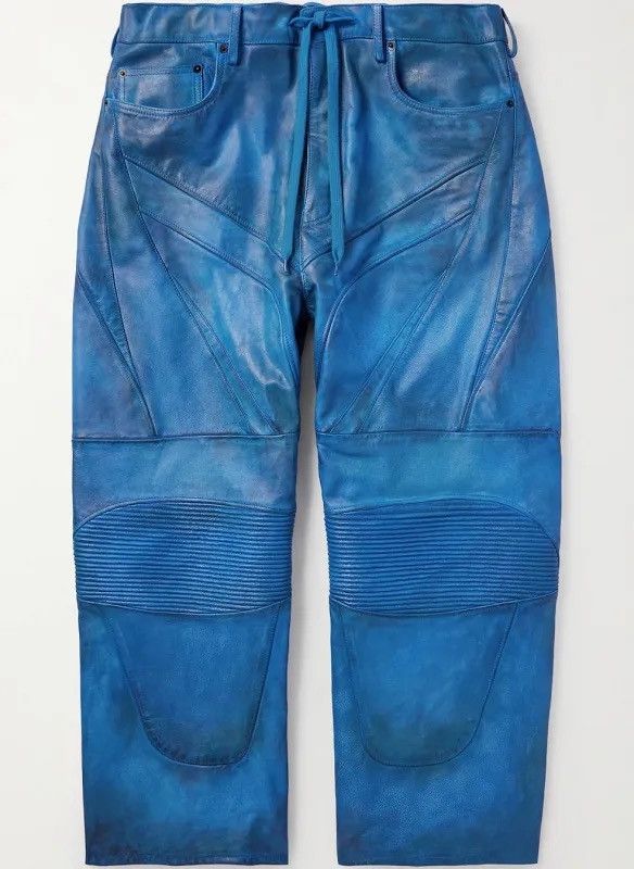 Balenciaga 🔥$11K VALUE🔥Biker Leather Pants with drawstring Size US 34 / EU 50 - 1 Thumbnail