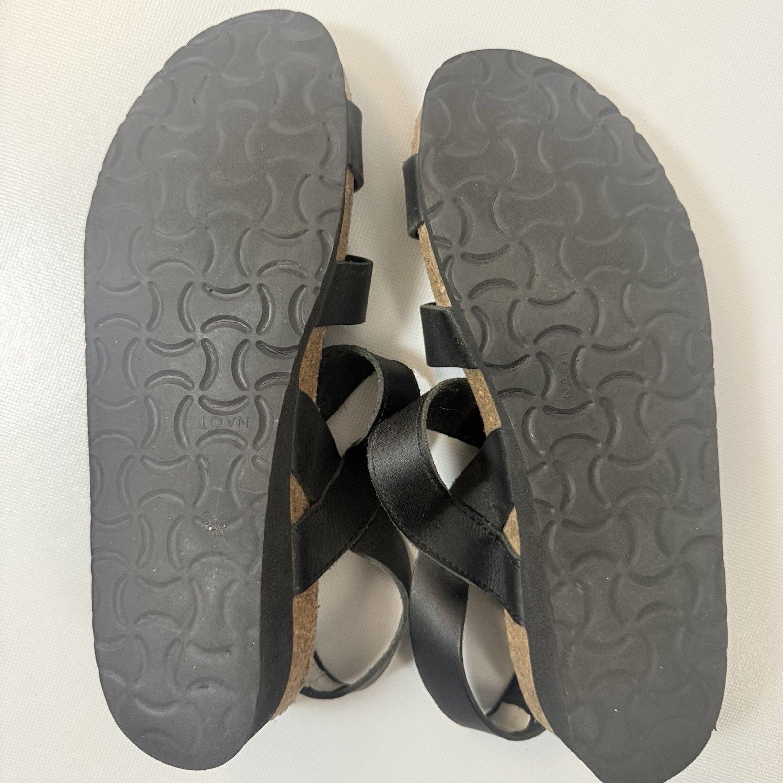 Other Naot Sandals Kayla Slingback Black Hook Loop Open Toe Wedge Size US 10 / IT 40 - 9 Thumbnail