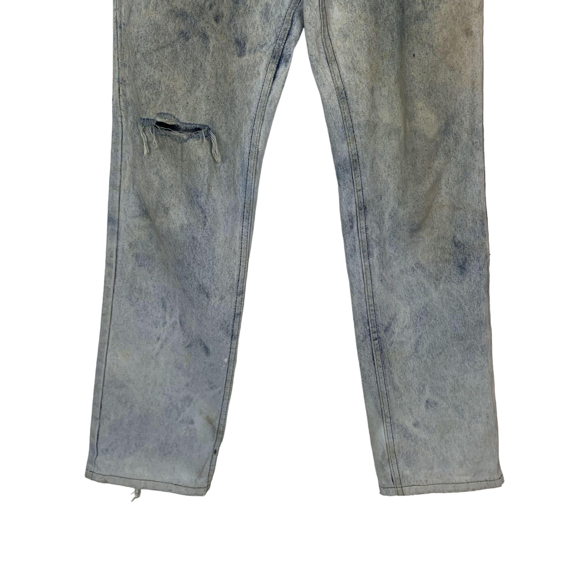 Lee Vintage Lee Treasure Straight Cut Distressed Jeans Size US 32 / EU 48 - 3 Thumbnail