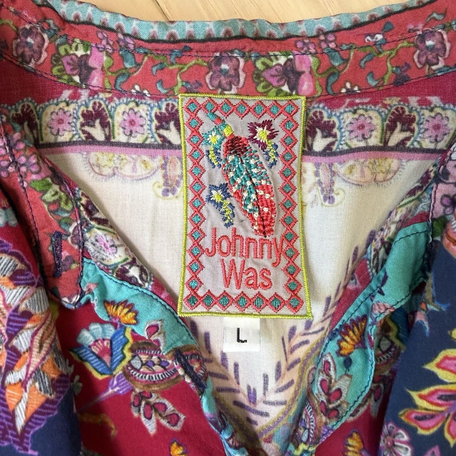 Johnny Was Johnny Was Meco Scarf Print Tunic Women's Large Multicolor Size L / US 10 / IT 46 - 8 Thumbnail