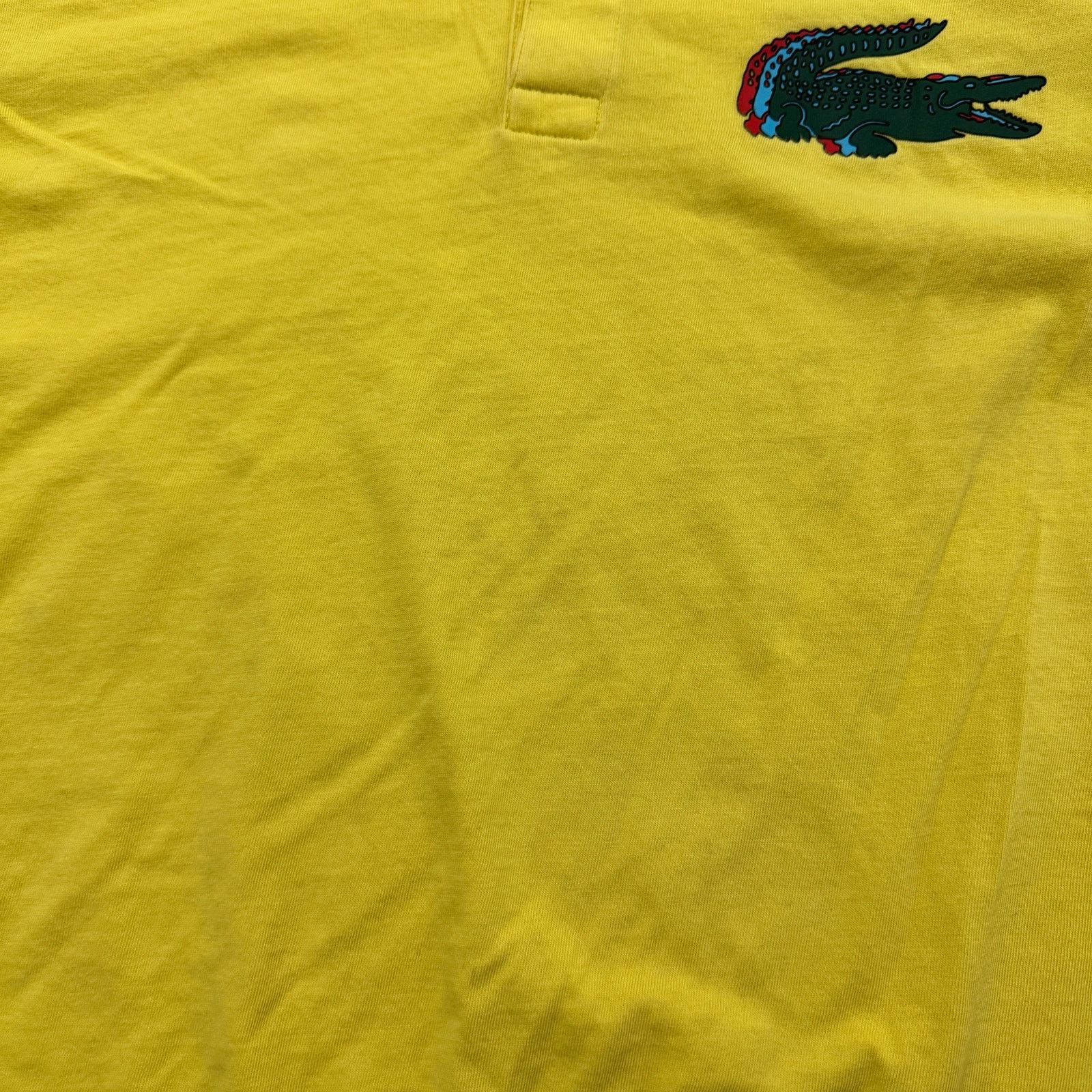 Lacoste Lacoste Polo Shirt Men's Large Yellow Regular Fit Alligator Size US L / EU 52-54 / 3 - 4 Thumbnail