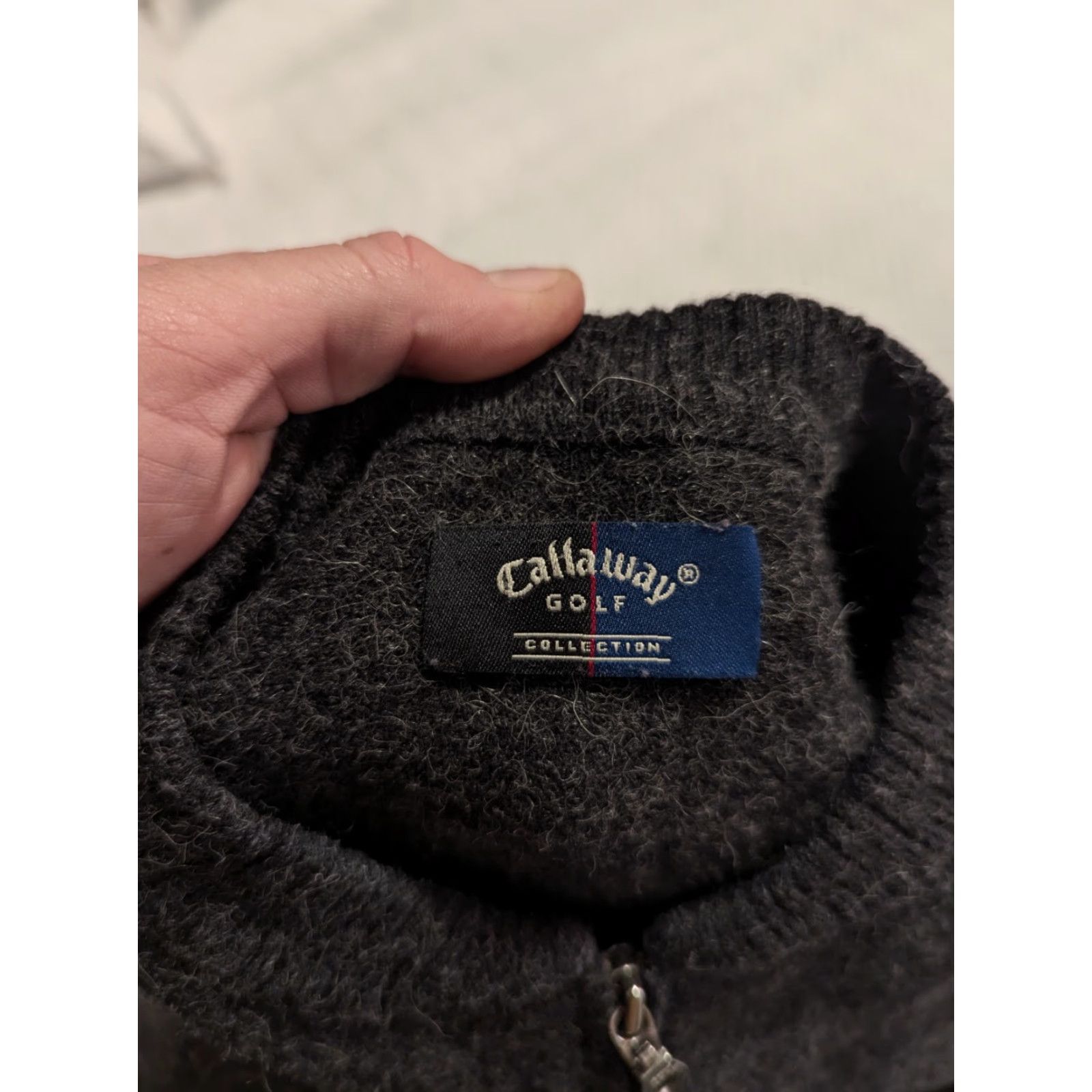 Callaway Callaway Golf Mens Long Sleeve Sweater M-L Gray Wool Alpaca Blend Full Zip Size US M / EU 48-50 / 2 - 3 Thumbnail