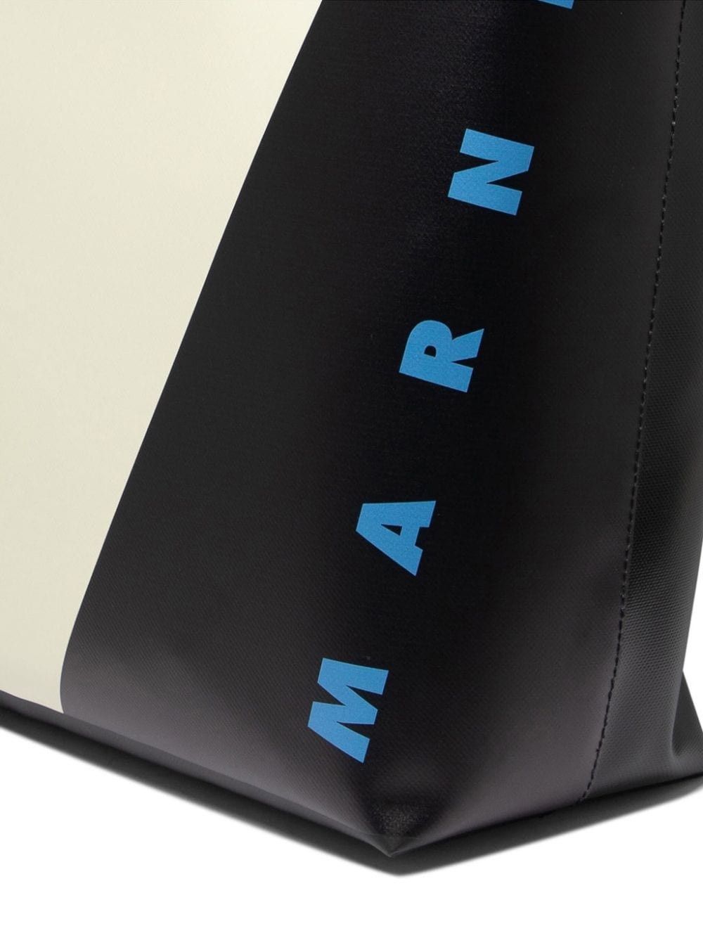 Marni o1w1db11125 Size :OS/ Leather Tote Bag in White/Black Size ONE SIZE - 5 Thumbnail
