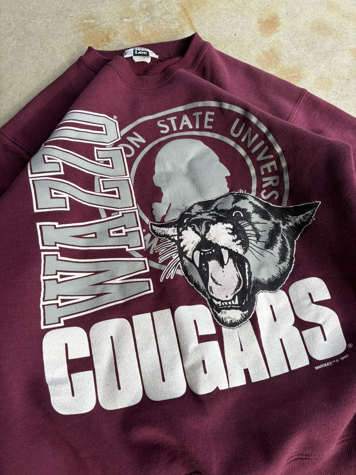 Lee Vintage 1992 Washington State University Cougars Sweater Size US M / EU 48-50 / 2 - 3 Thumbnail
