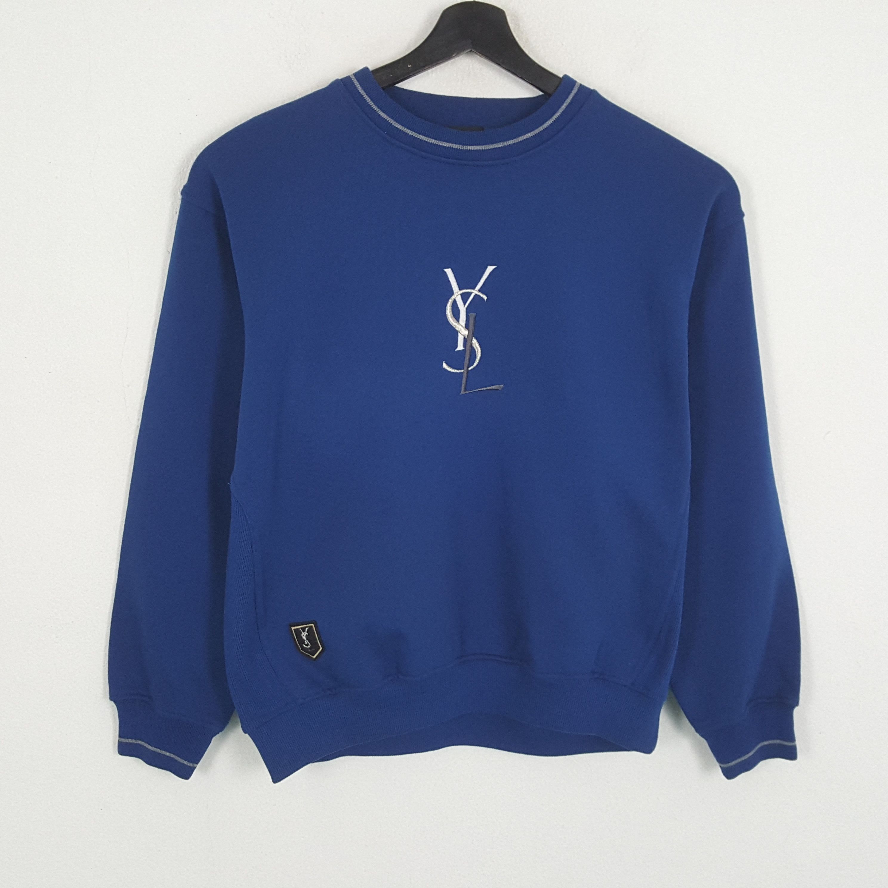Vintage × Yves Saint Laurent YVES SAINT LAURENT Luxury Brand Fashion Style Sweatshirt Size US L / EU 52-54 / 3 - 1 Thumbnail