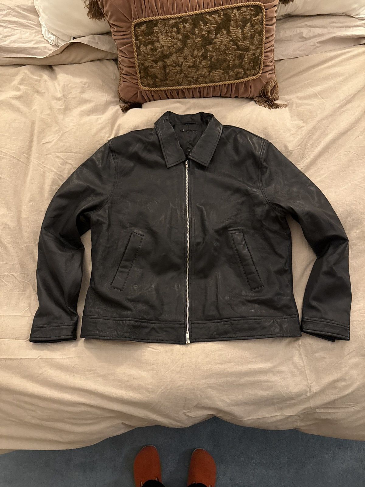 Vintage Vintage Black Leather Jacket Size US XL / EU 56 / 4 - 1 Thumbnail
