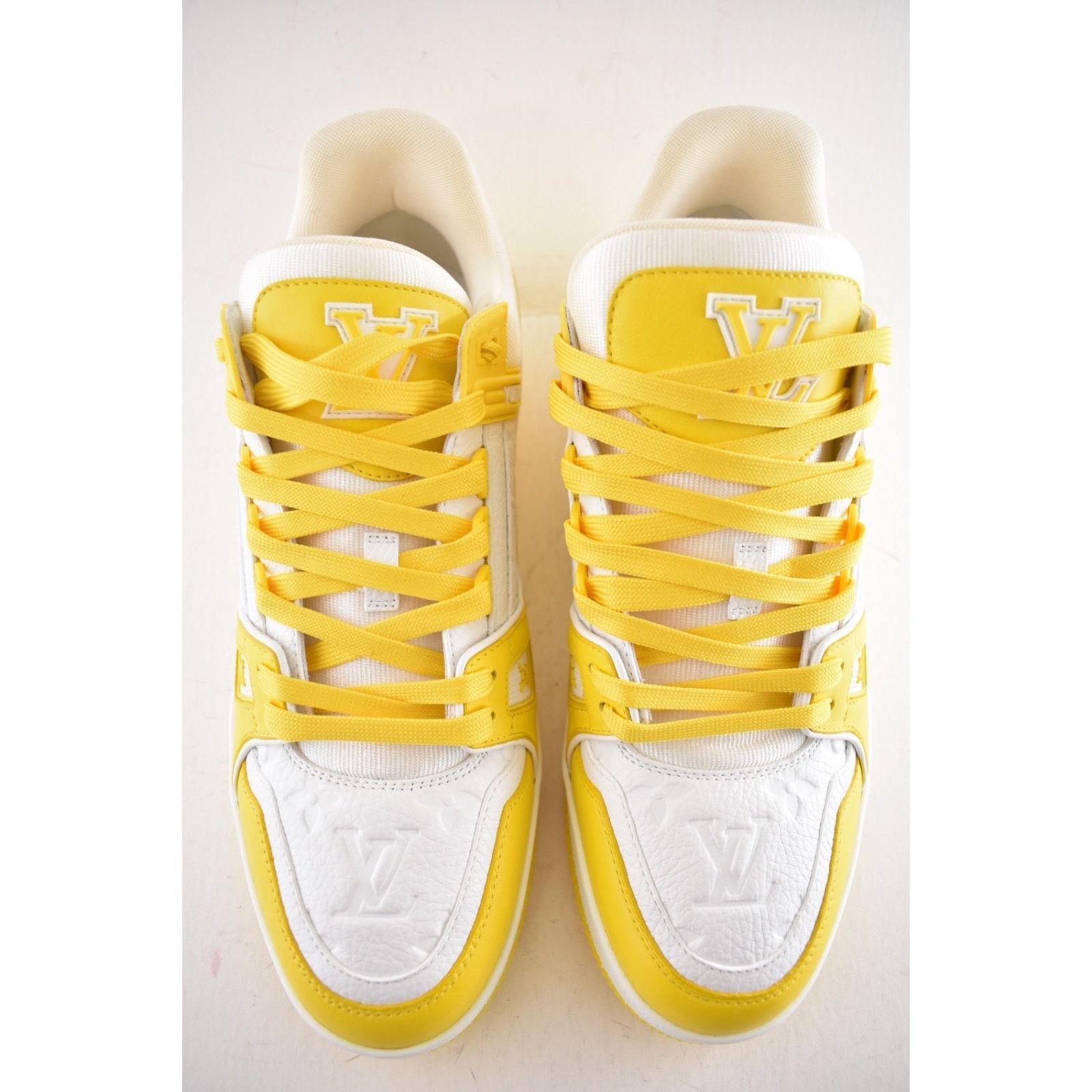 Louis Vuitton Louis Vuitton Yellow White Empreinte Leather Low Trainer Size US 9 / EU 42 - 9 Thumbnail