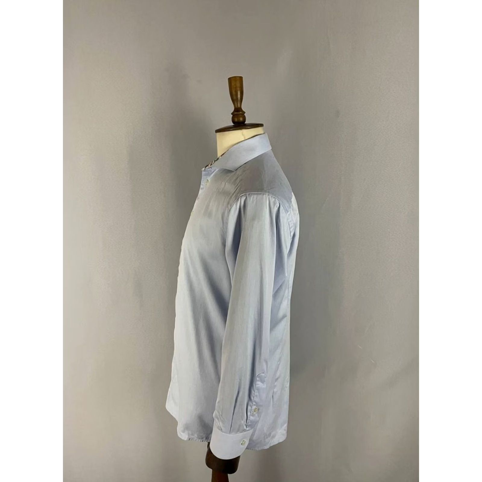 Eton Eton Shirt Mens 42 Light Blue Slim Fit Casual Size Cotton Long Sleeve Button Size US XL / EU 56 / 4 - 6 Thumbnail
