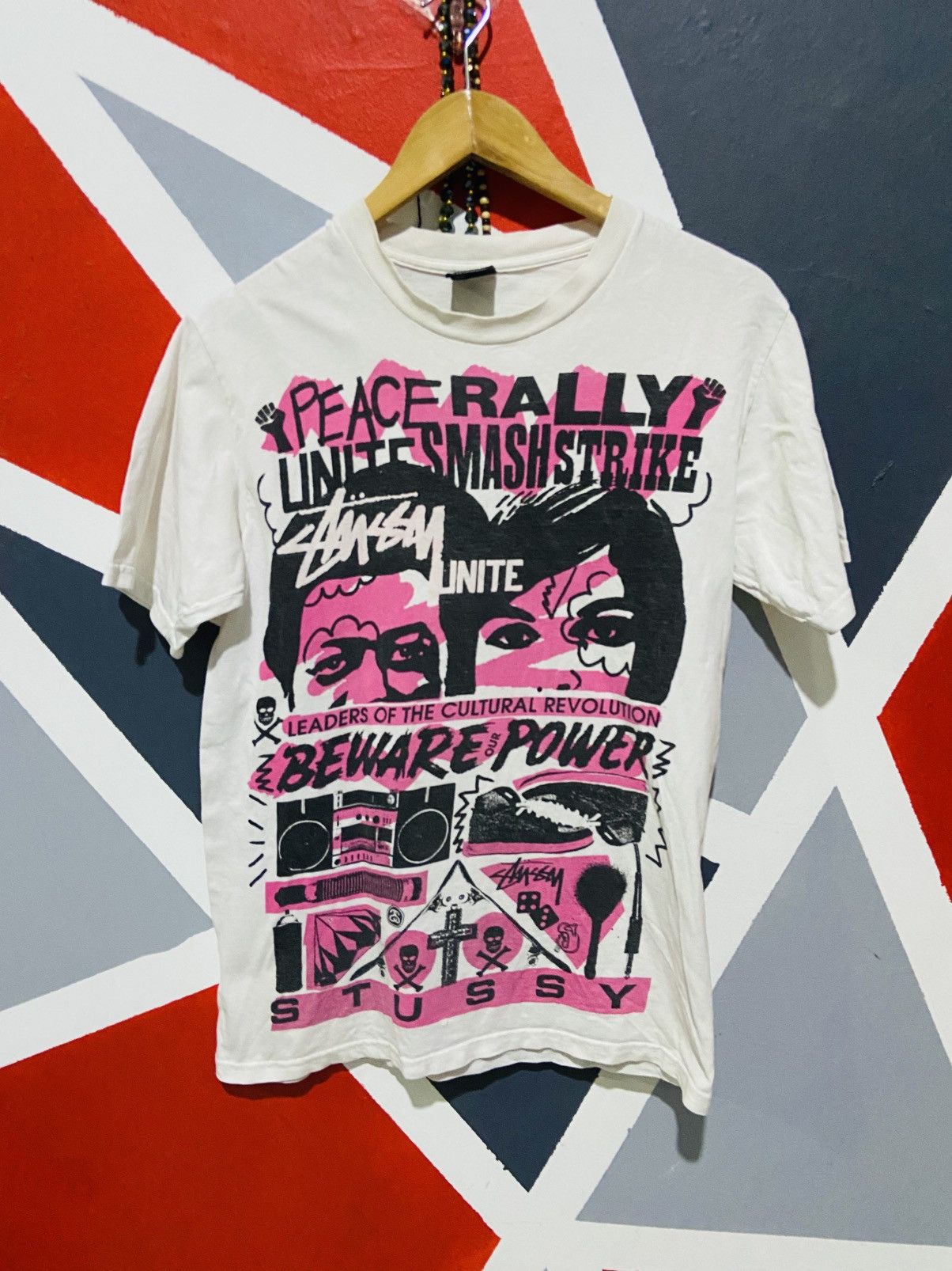 Stussy VINTAGE Stussy - Peace Rally- Leader of The Cultural Revo Size US S / EU 44-46 / 1 - 1 Thumbnail