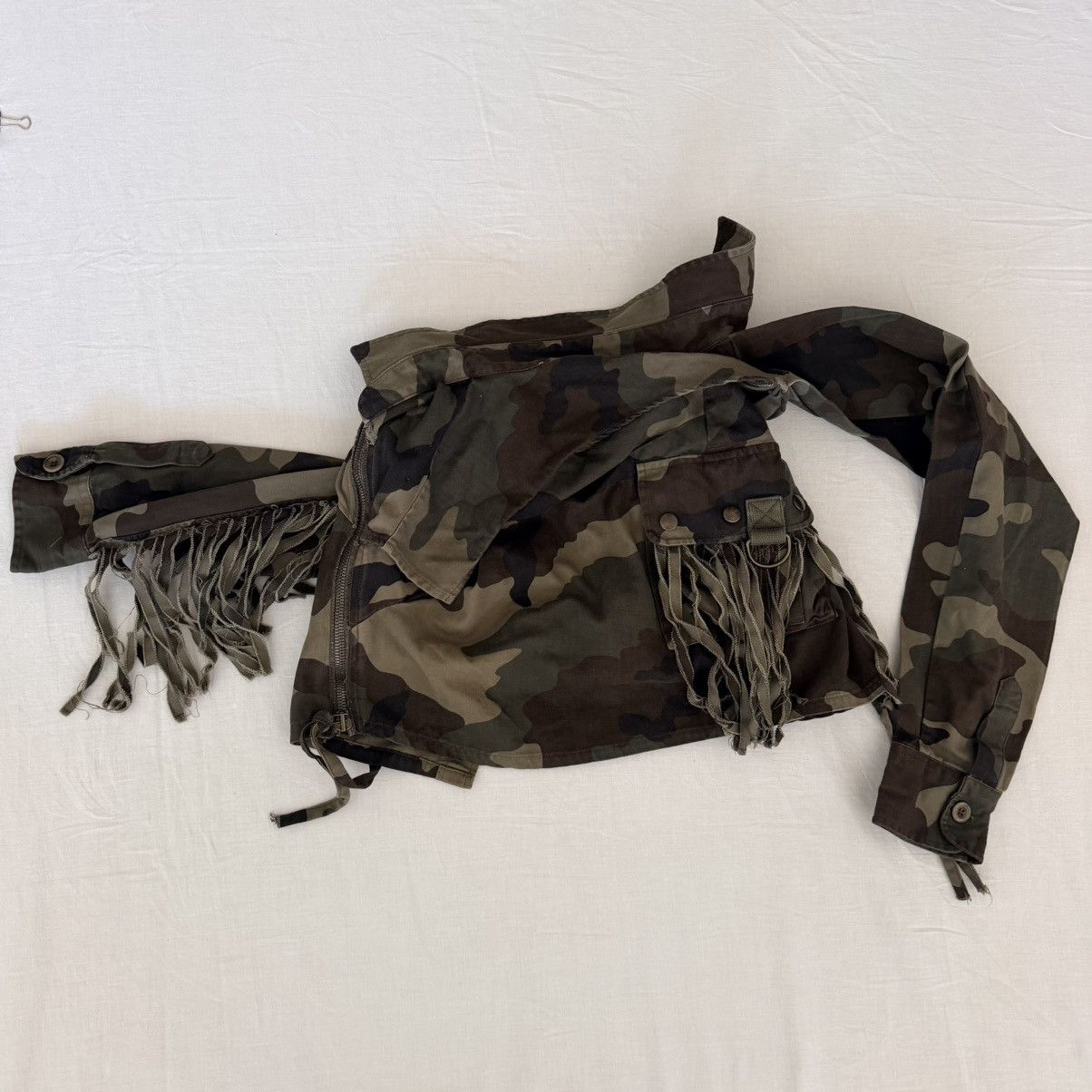 Faith Connexion Faith Connexion Camo Deconstructed Wrap Skirt XS Military Size 28" / US 6 / IT 42 - 11 Thumbnail