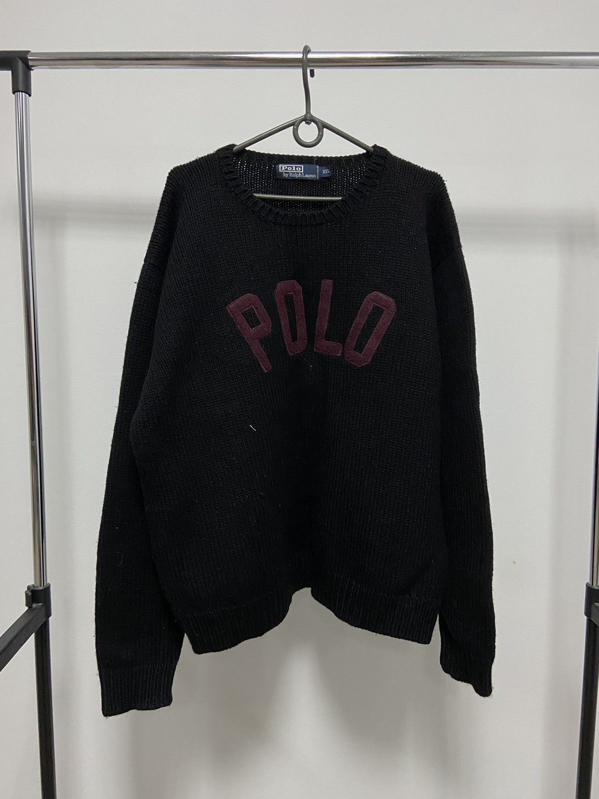 Polo Ralph Lauren sweater Knitted vintage Big Logo Wool