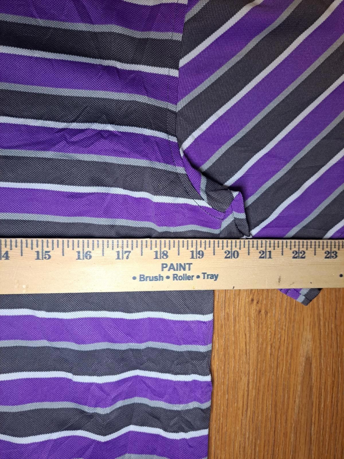 Footjoy FootJoy Golf Polo Shirt Mens Medium Purple Gray Striped Size US M / EU 48-50 / 2 - 7 Thumbnail
