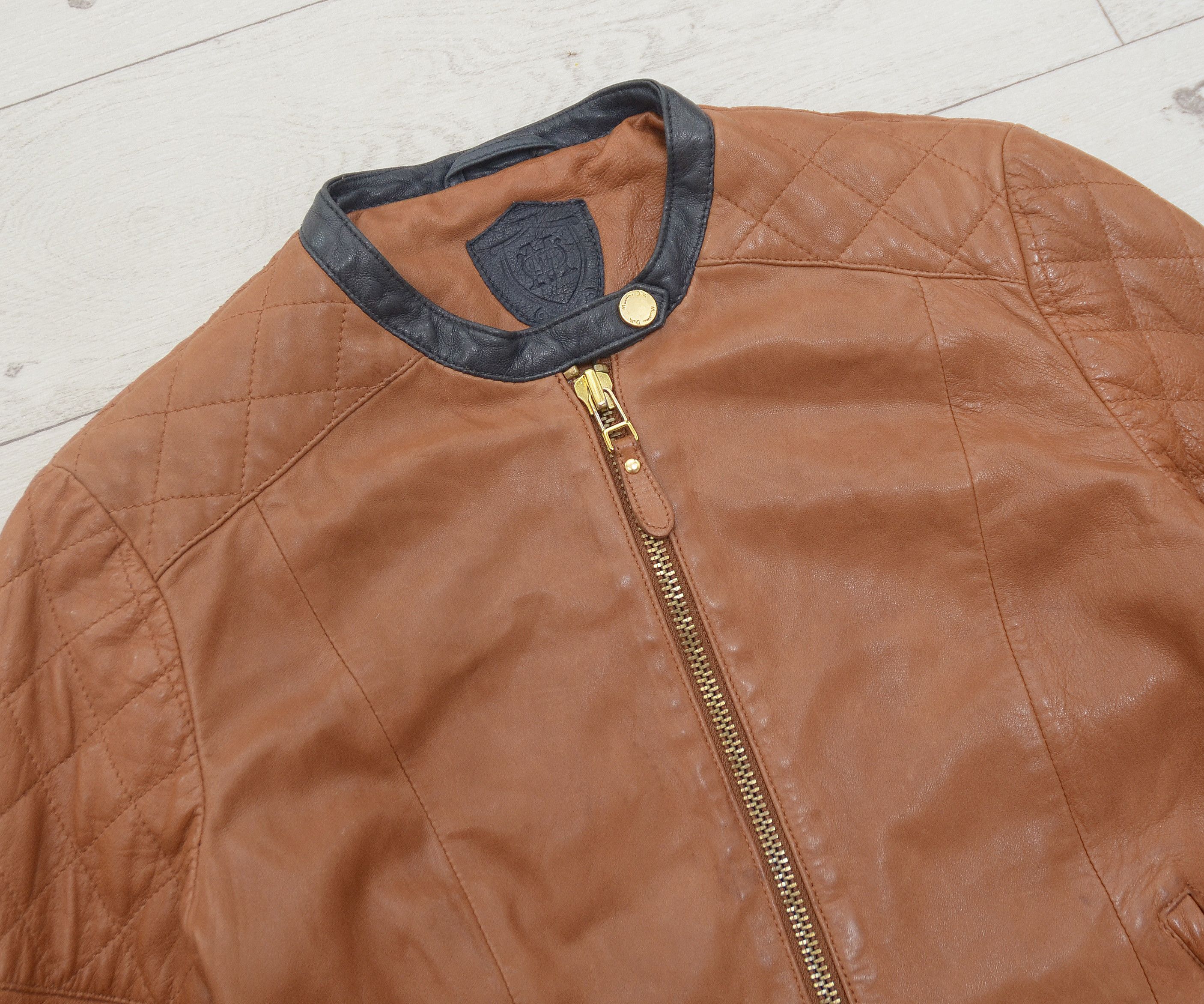Massimo Dutti MASSIMO DUTTI 4715 Jacket Women's LARGE Lambskin Leather Size L / US 10 / IT 46 - 4 Thumbnail