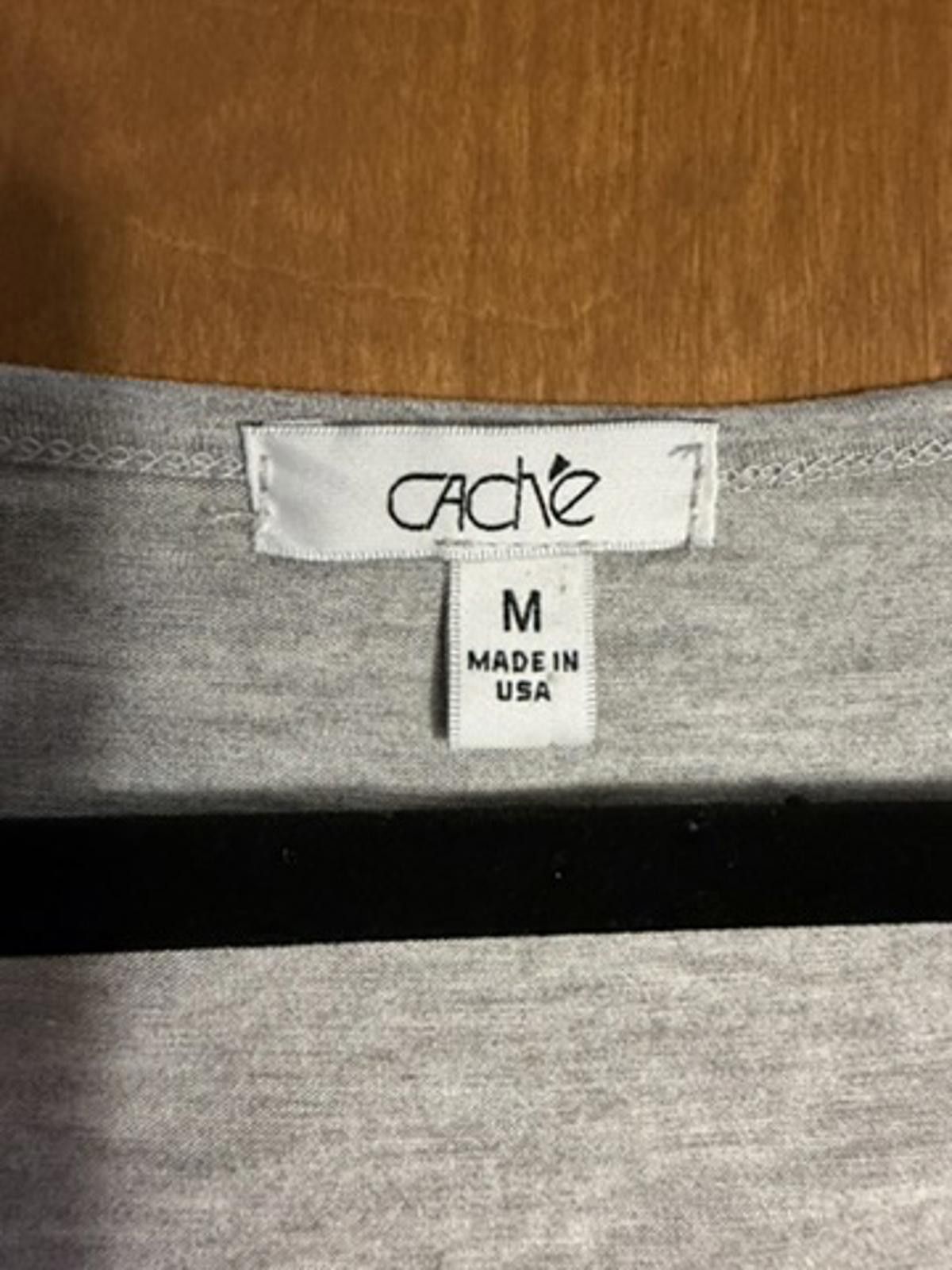Other Cache Gray Sleeveless Top with Embellished Neckline, Size M Size M / US 6-8 / IT 42-44 - 2 Thumbnail