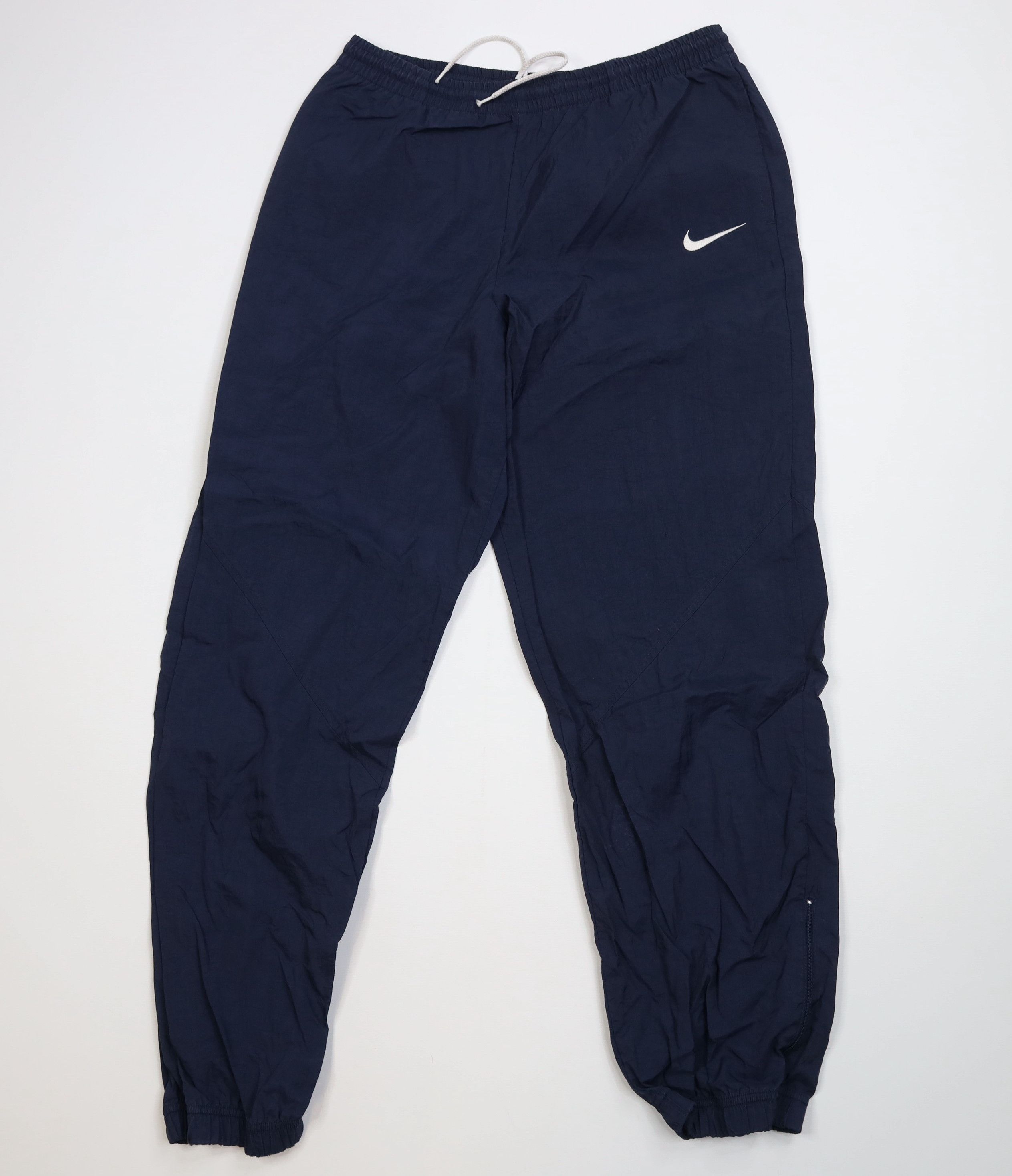 Nike Vintage 90s Nike Mini Swoosh Windbreaker Joggers Pants Blue Size 36" / US 14 / IT 50 - 1 Thumbnail