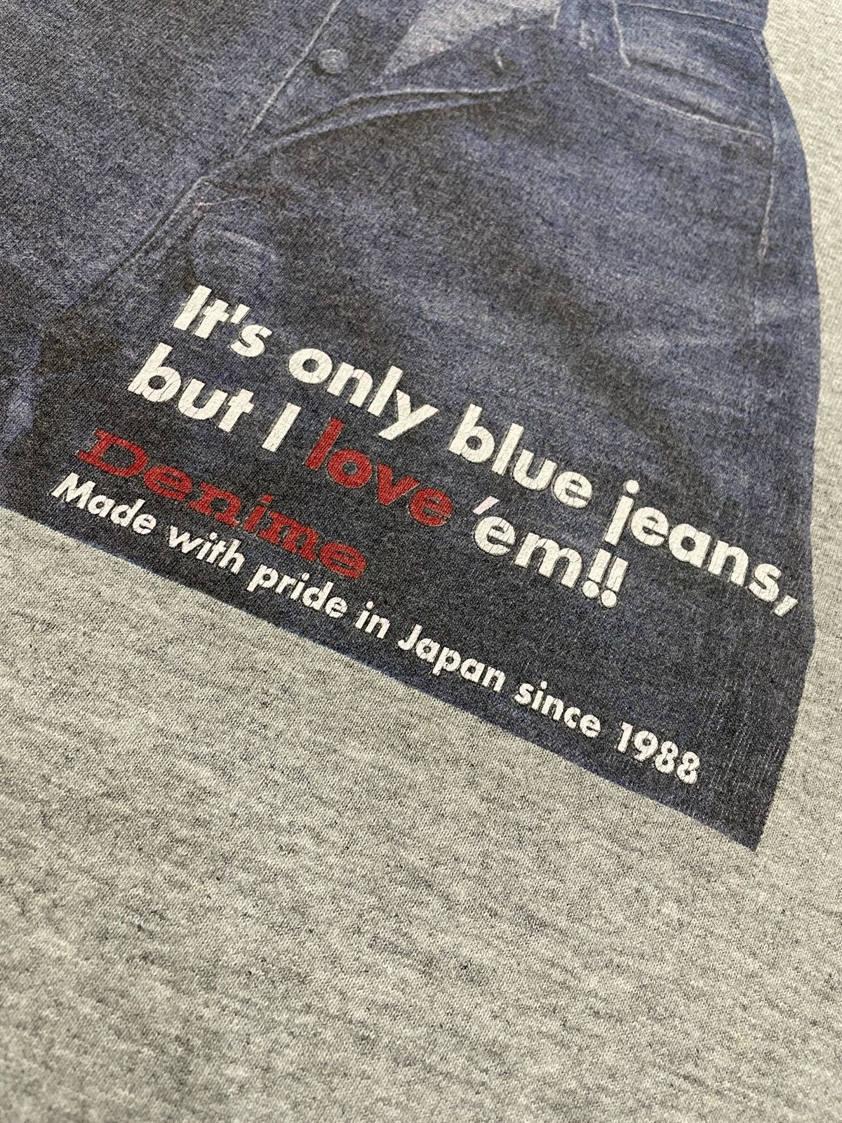 Denime Vintage Tshirt Denime Japanese Jeans Promo Tee Size US M / EU 48-50 / 2 - 3 Thumbnail