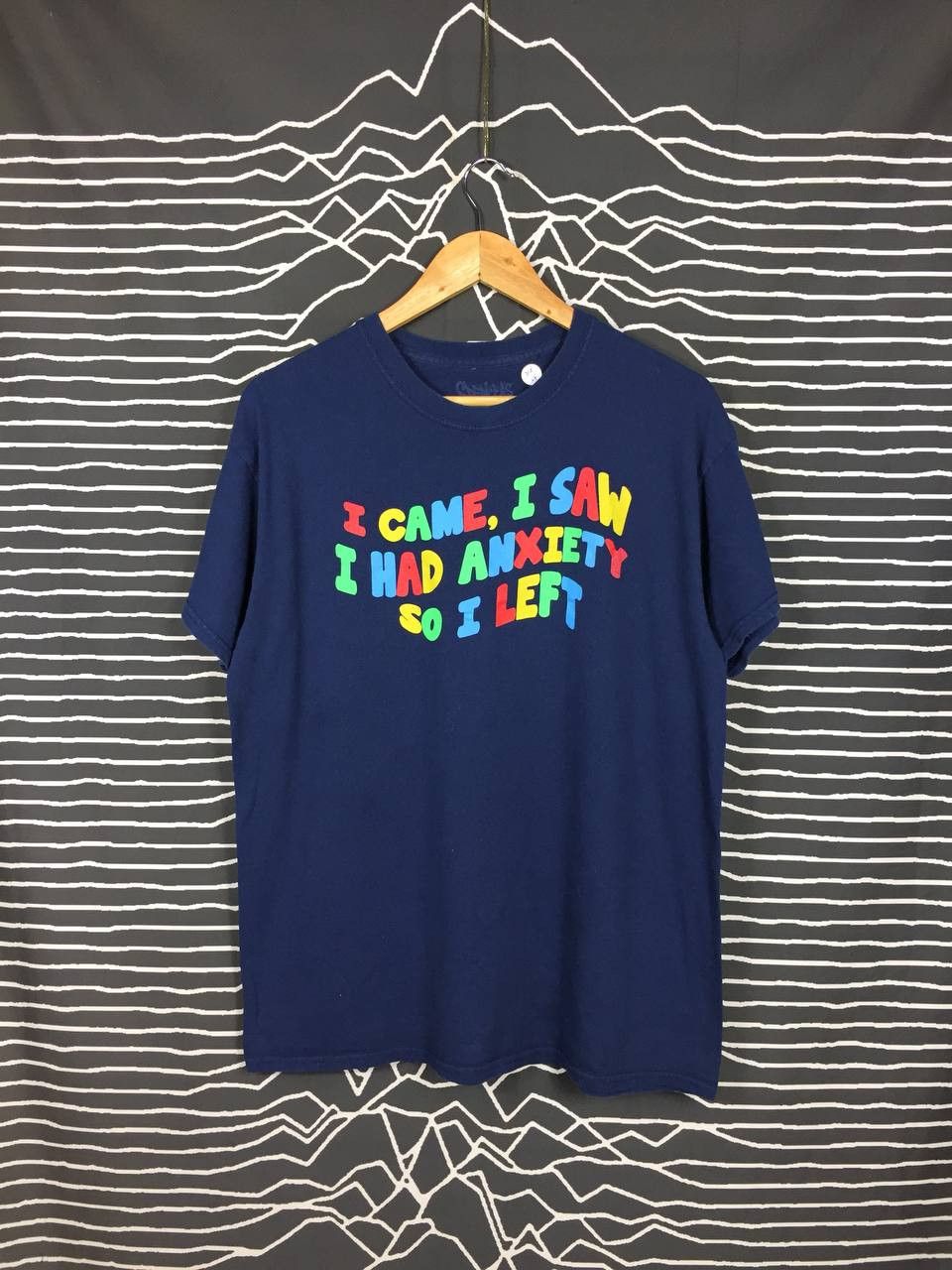 Vintage Vtg Spencers i Had Anxiety So i Left Statement Humor Tee Size US L / EU 52-54 / 3 - 1 Thumbnail
